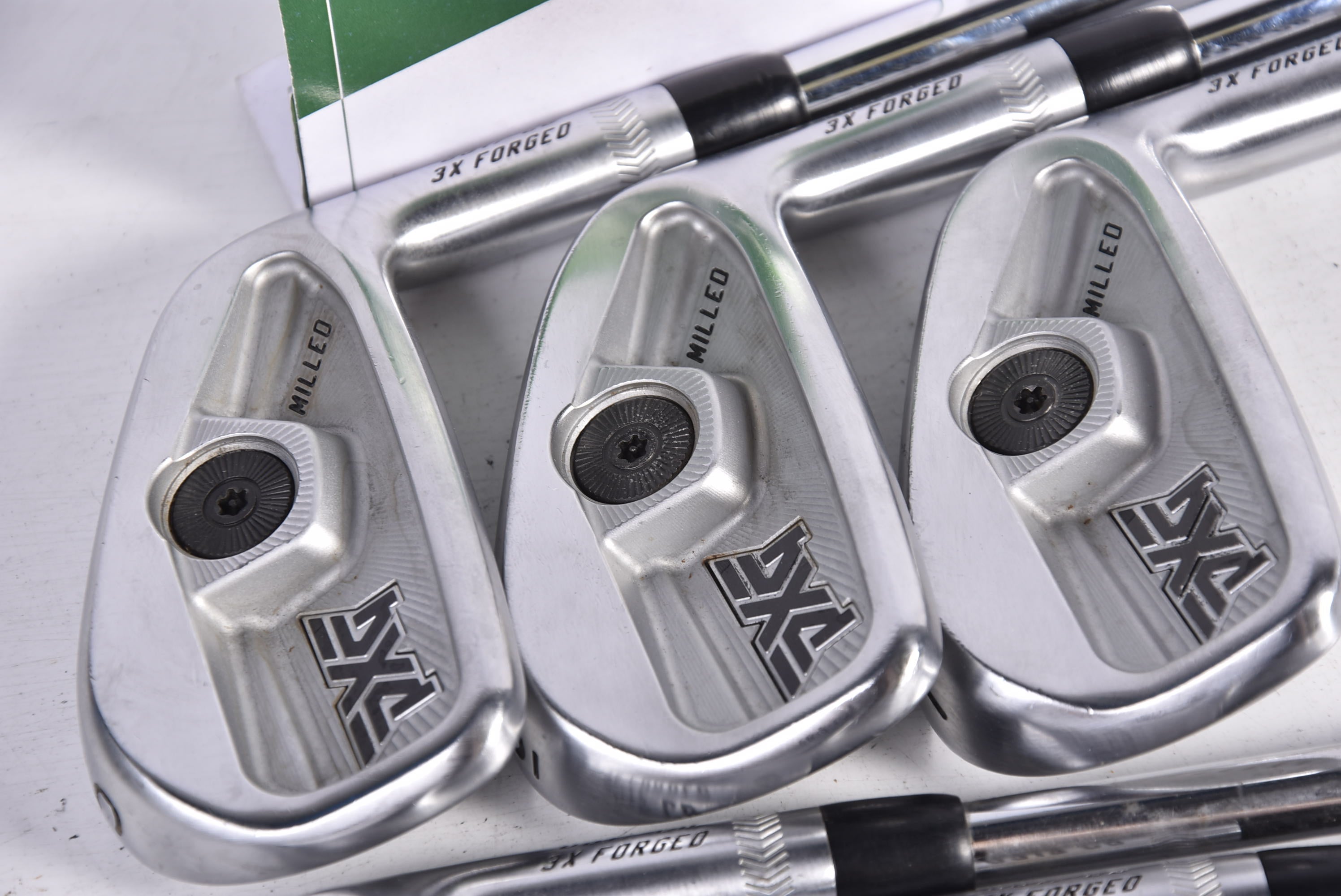 PXG 0317 CB Milled Irons / 5-PW+GW / Stiff Flex KBS Tour 120 Steel Shafts