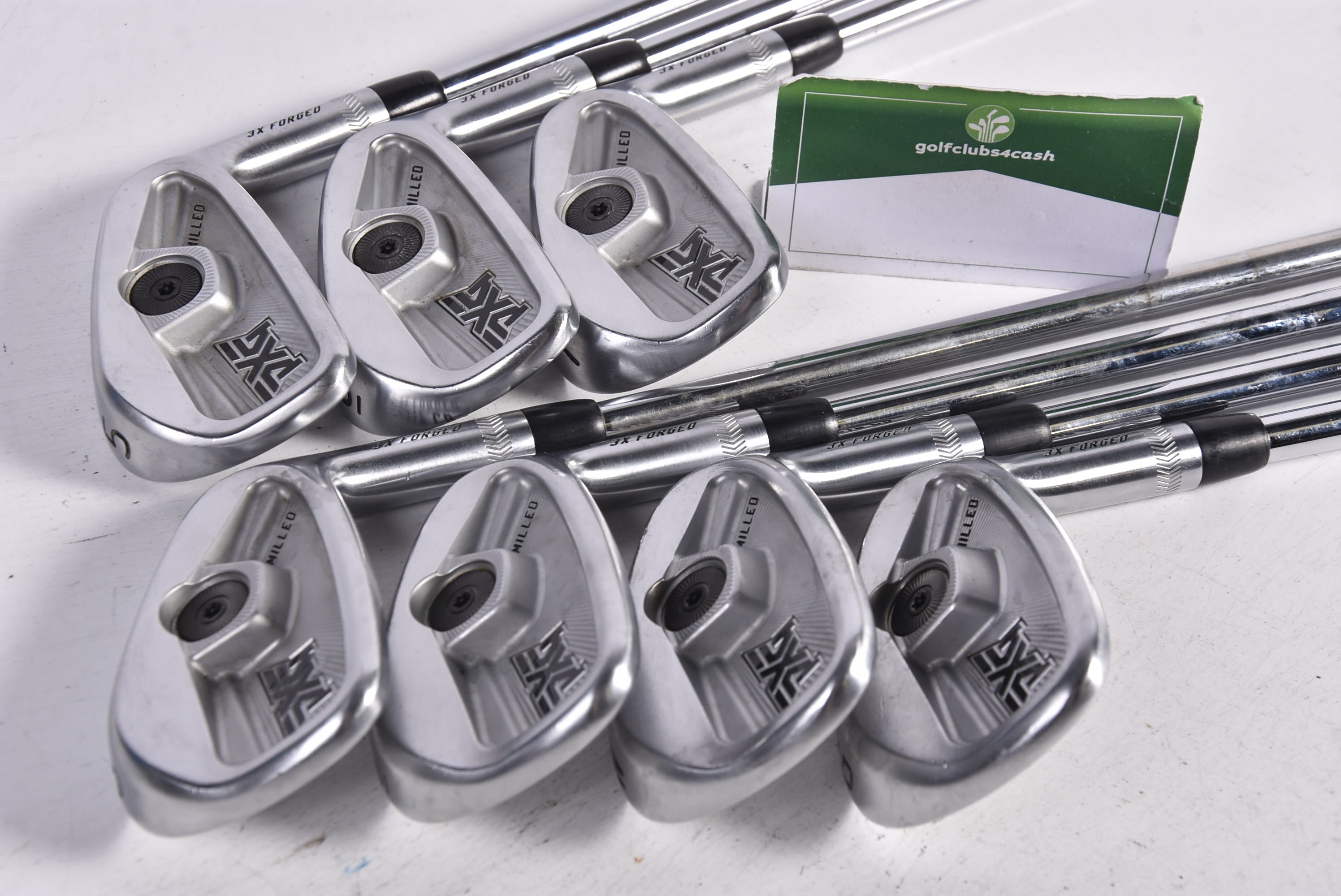 PXG 0317 CB Milled Irons / 5-PW+GW / Stiff Flex KBS Tour 120 Steel Shafts