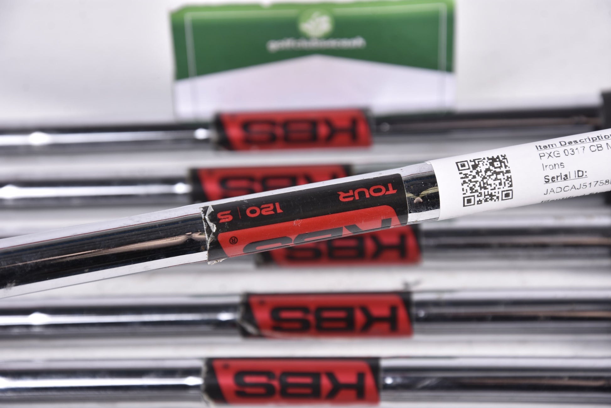 PXG 0317 CB Milled Irons / 5-PW+GW / Stiff Flex KBS Tour 120 Steel Shafts