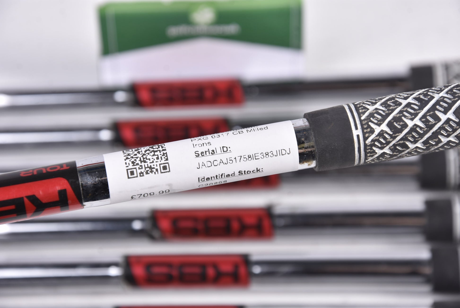 PXG 0317 CB Milled Irons / 5-PW+GW / Stiff Flex KBS Tour 120 Steel Shafts