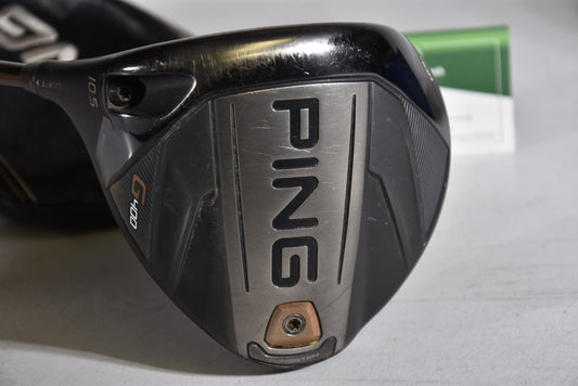 Left Hand Ping G400 Driver / 10.5 Degree / Stiff Flex Ping Alta CB 55 Shaft