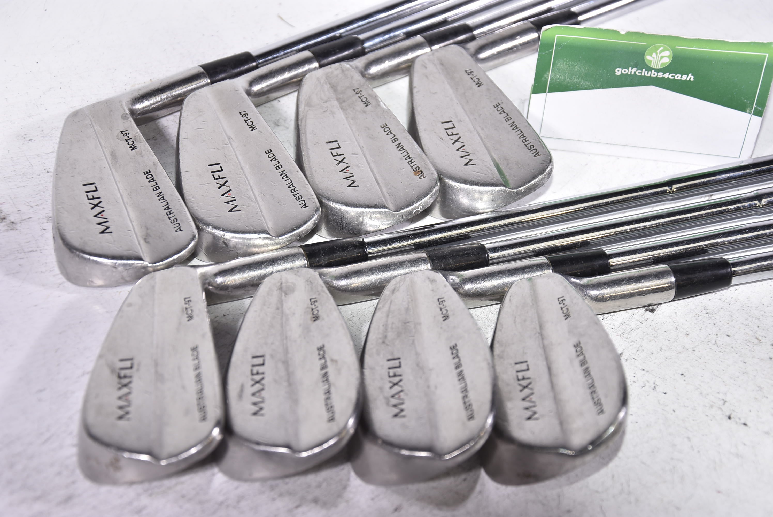 Maxfli Australian Blade Irons / 3-PW / Stiff Flex Dynamic Gold S300 Shafts