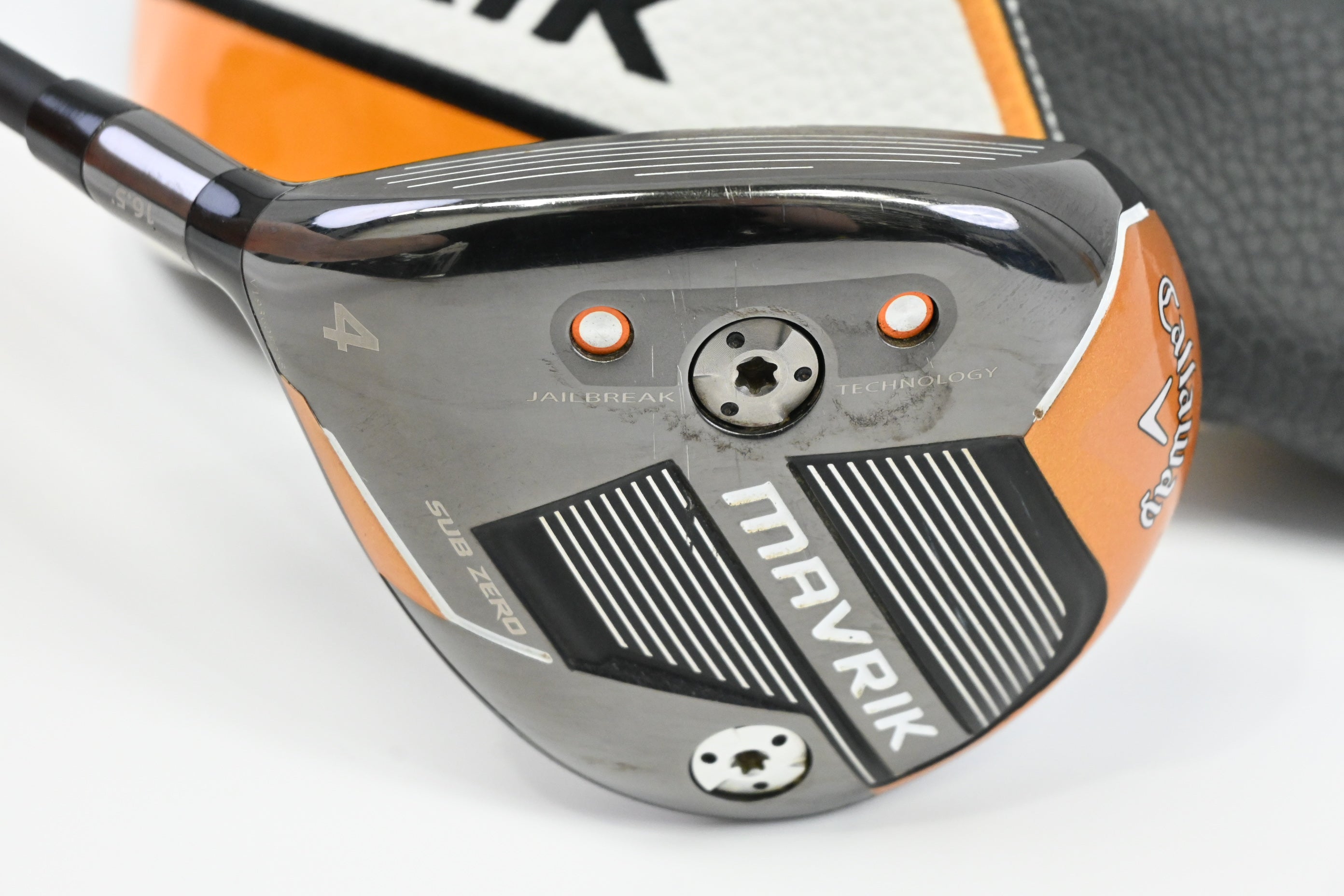 Left Hand Callaway Mavrik #4 Wood / 16.5 Degree / Stiff Flex Aldila Rogue 70