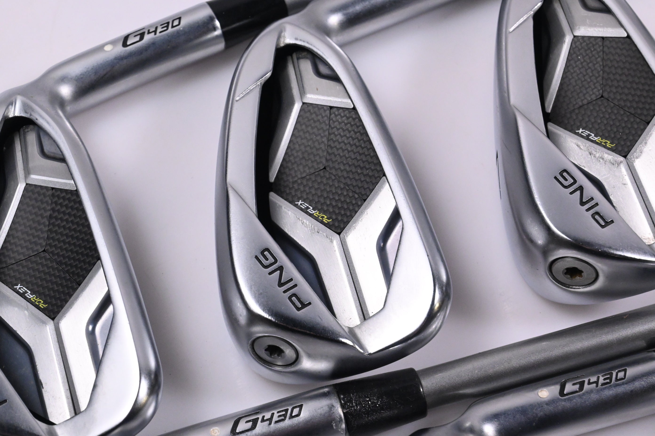 Ping G430 Irons / 5-PW / White Dot / Senior Flex Ping Alta Quick 35 Shafts