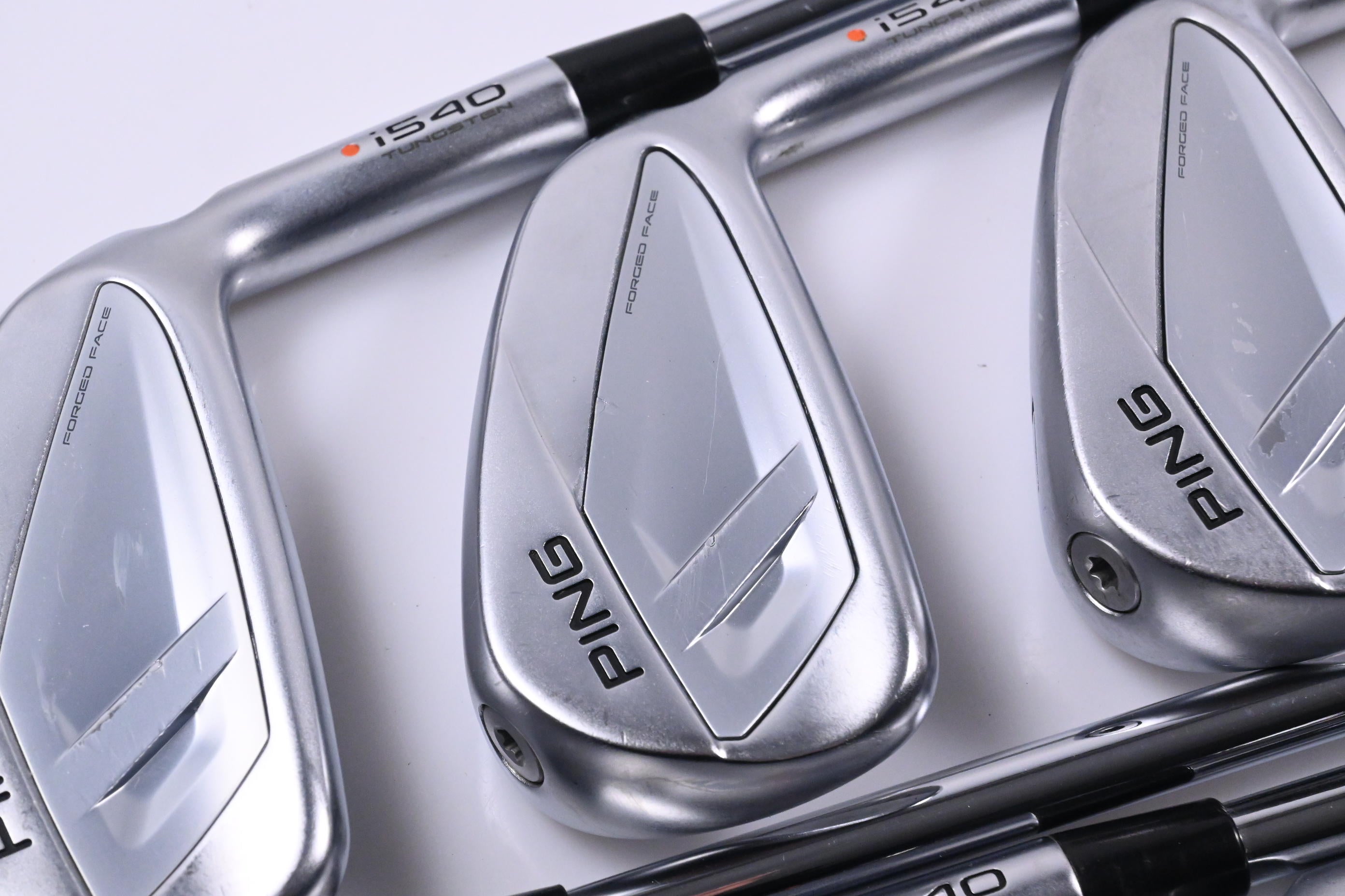 Ping i540 Irons / 5-PW+UW / Orange Dot / Regular Flex Ping AWT 3.0 Shafts