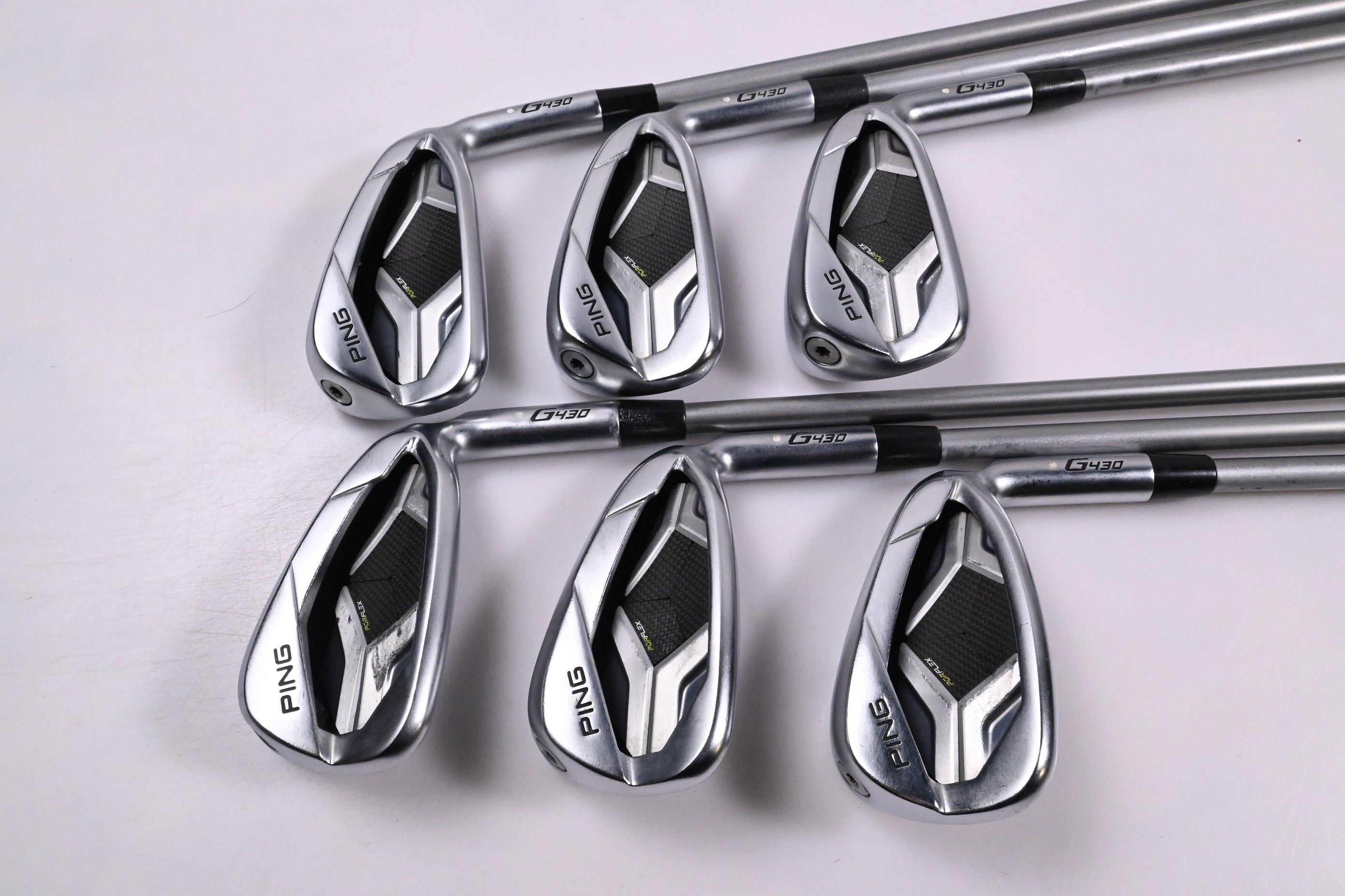 Ping G430 Irons / 5-PW / White Dot / Senior Flex Ping Alta Quick 35 Shafts
