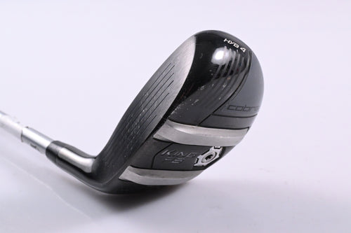 Left Hand King Cobra King F8 #4 Hybrid / 22 Degree / Regular Flex Aldila Rogue