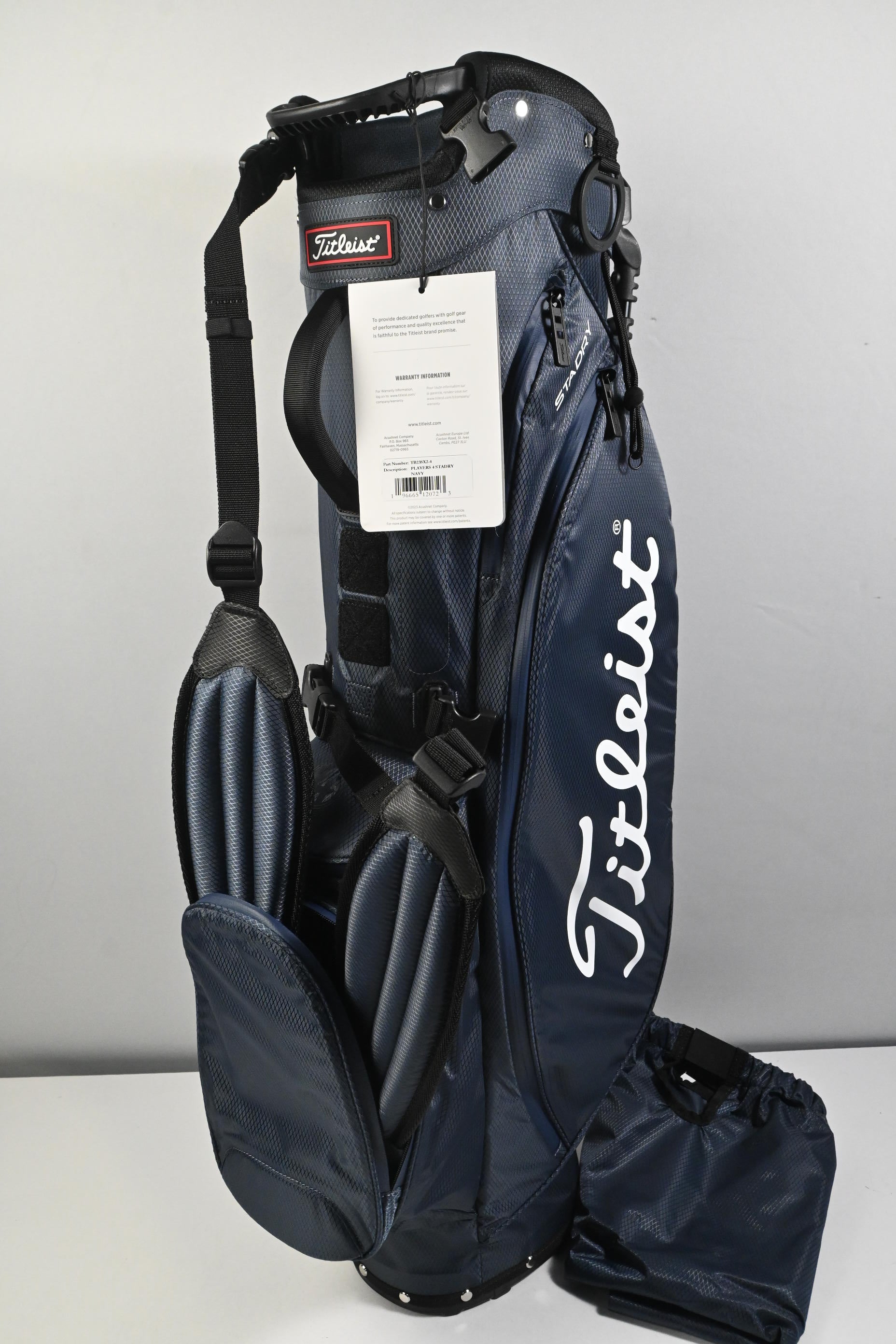 Titleist Players 4 StaDry Stand Bag / 4-Way Divider / Navy