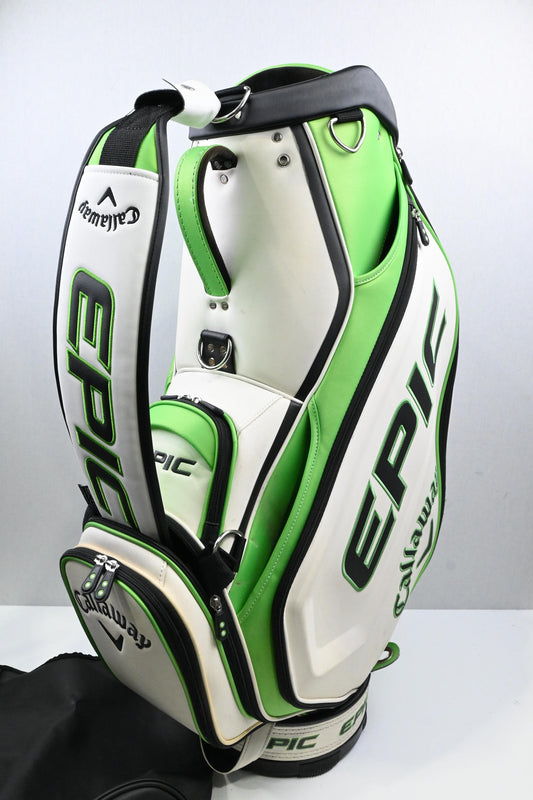 Callaway Epic Tour Bag / 6-Way Divider / White, Green & Black