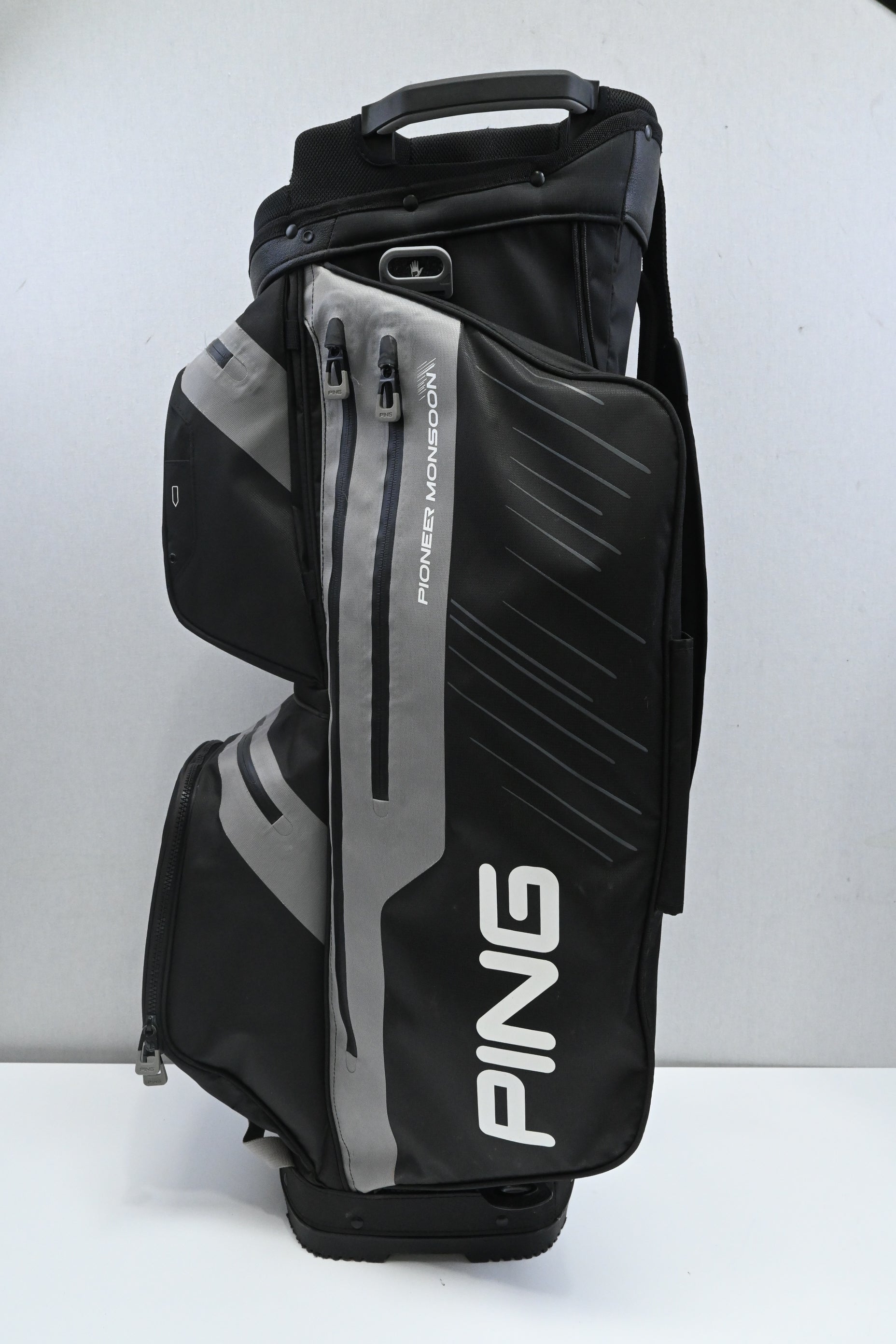 Ping Pioneer Monsoon Cart Bag / 15-Way Divider / Black, Grey