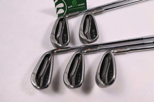 Ping G25 Irons / 7+PW + LW / Orange Dot / Stiff Flex Ping CFS Shafts