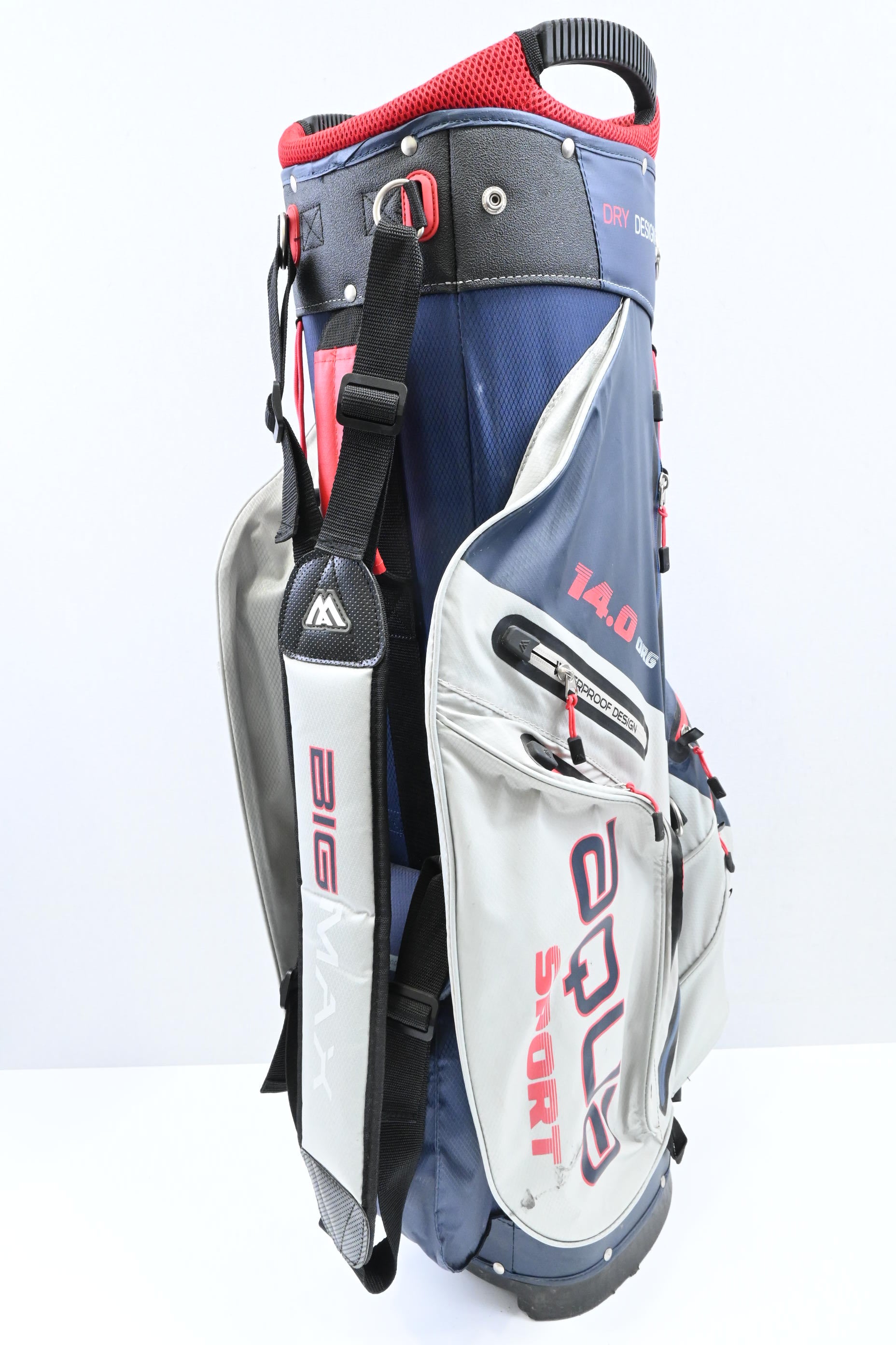Big Max Aqua Sport 14.0 Cart Bag / 15-Way / Navy, Grey, Red