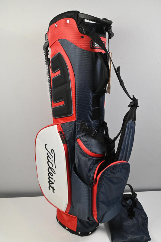 Titleist Players 4 StaDry Stand Bag / 4-Way Divider / Navy, White & Red