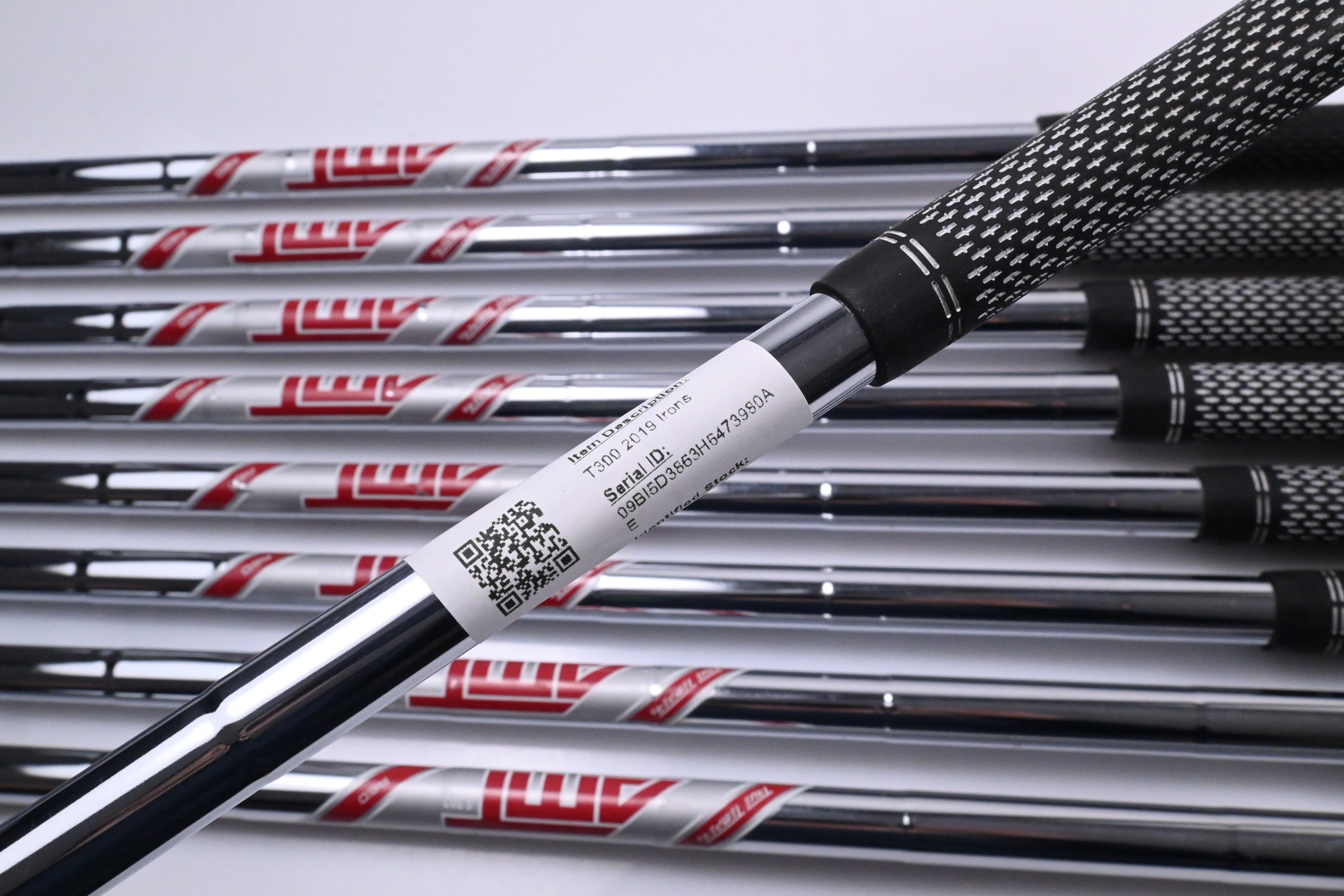 Titleist T300 2019 Irons / 4-PW+48°+53° / Stiff Flex AMT Red R300 Shafts