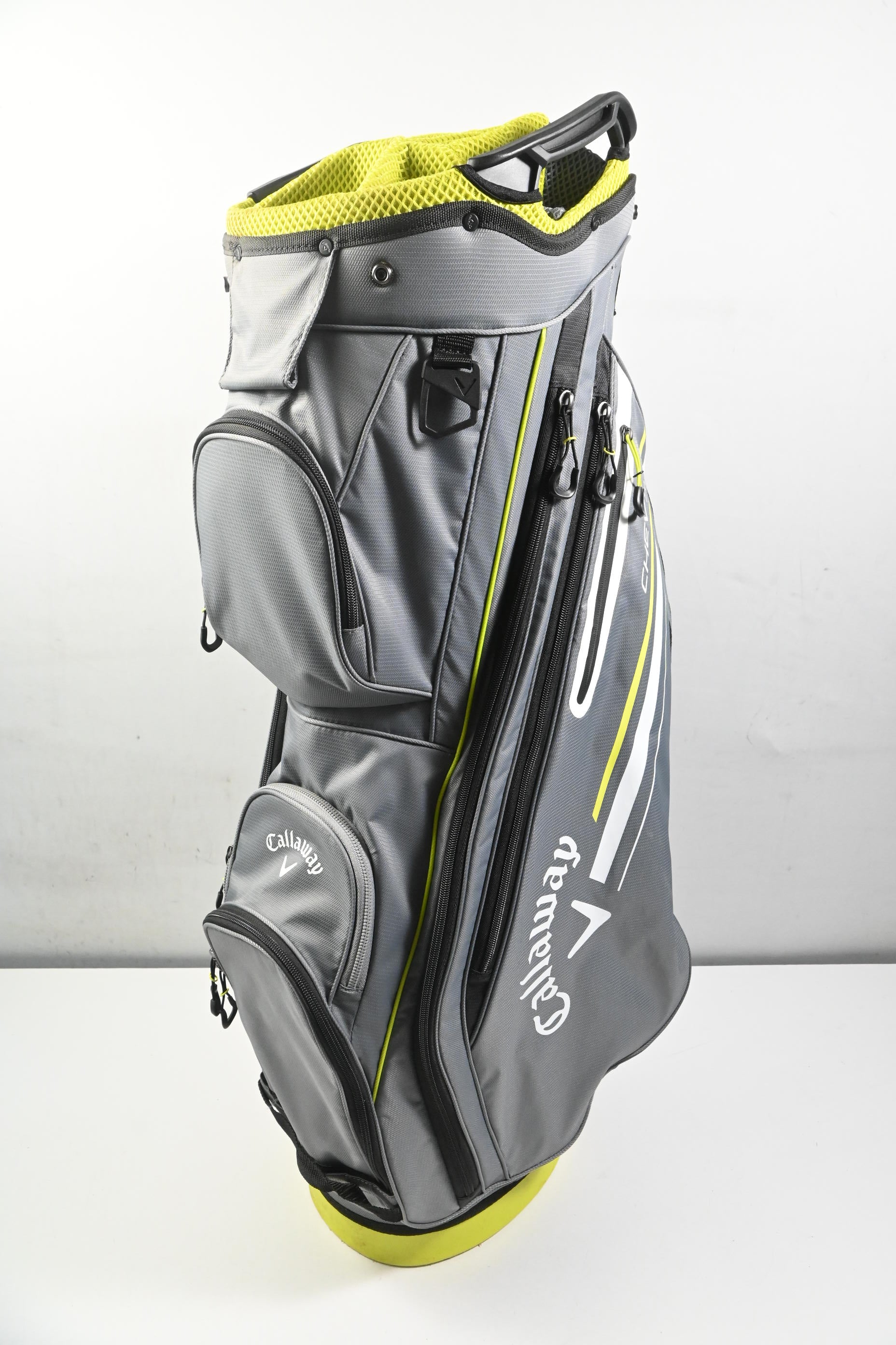 Callaway Chev 14+ Cart Bag / 14-Way Divider / Grey, White & Yellow