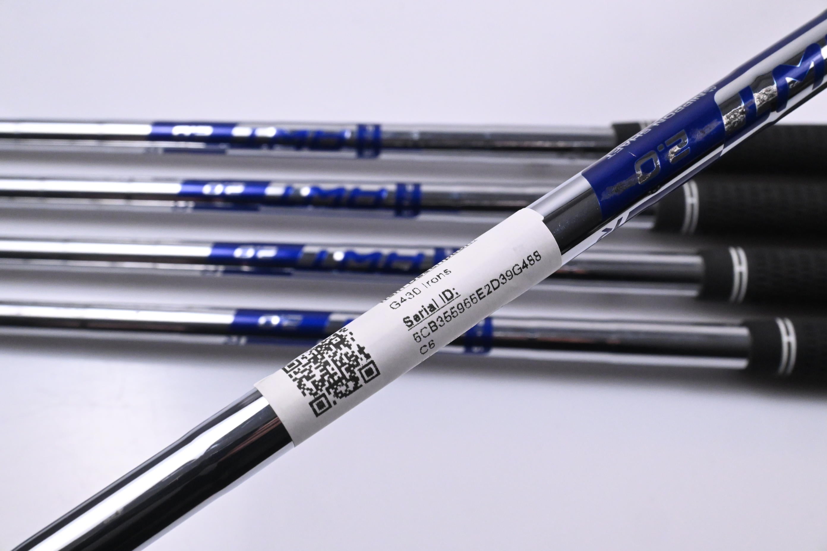 Ping G430 Irons / 6-PW / Green Dot / Regular Flex Ping AWT 2.0 Shafts