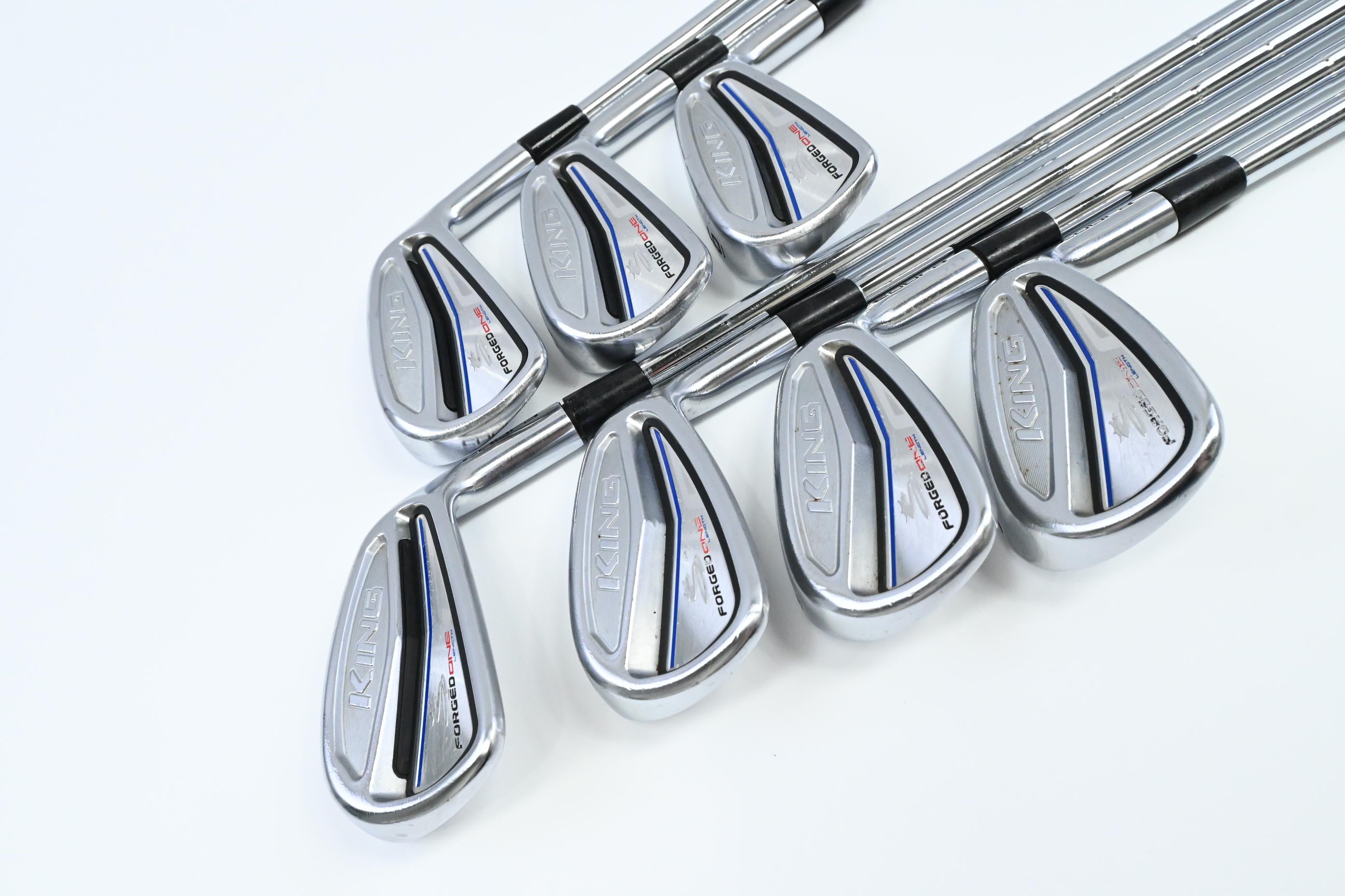 Cobra King Forged One Length Irons / 4-PW / Stiff Flex KBS Tour FLT 120 Shaft