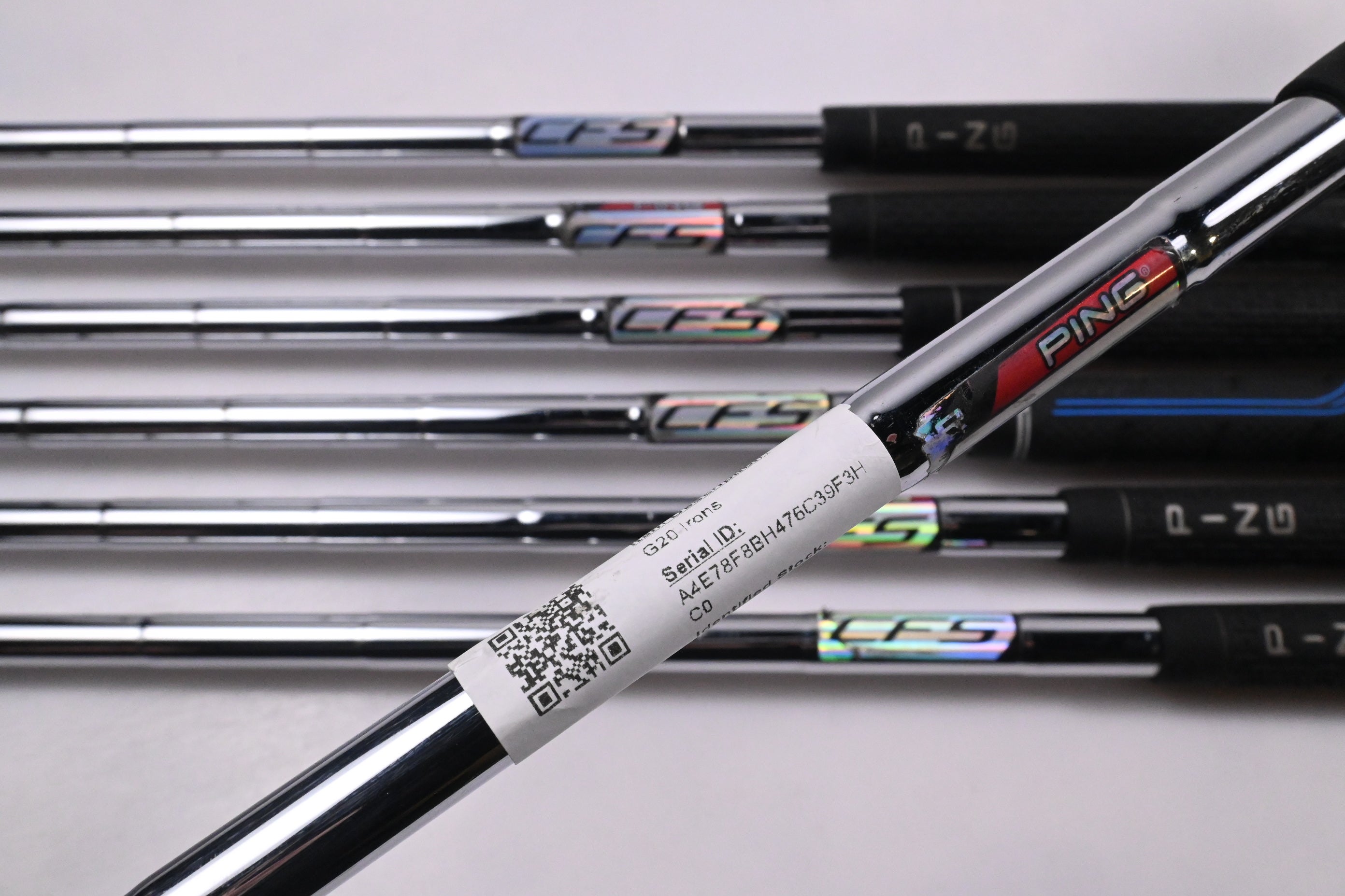 Ping G20 Irons / 4-PW / Black Dot / Regular Flex Ping CFS Shafts