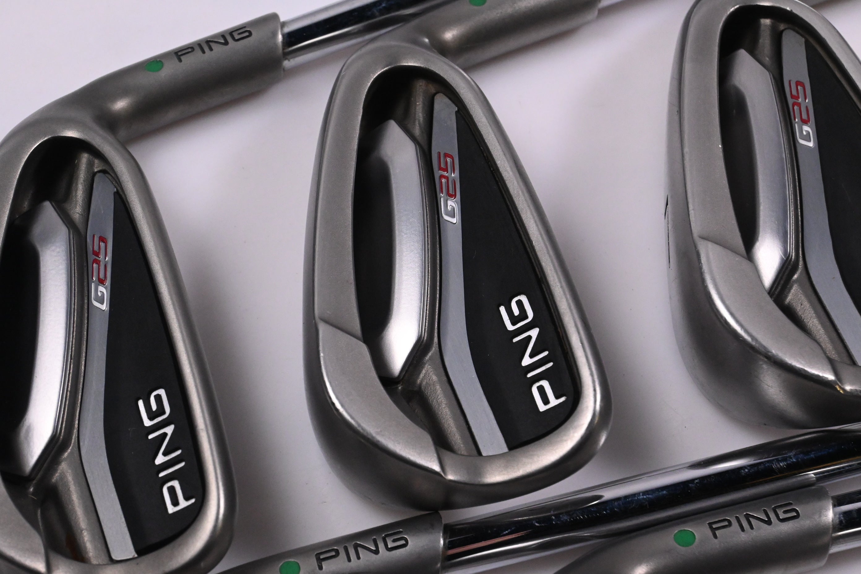 Ping G25 Irons / 5-PW / Green Dot / Stiff Flex Ping CFS Shafts