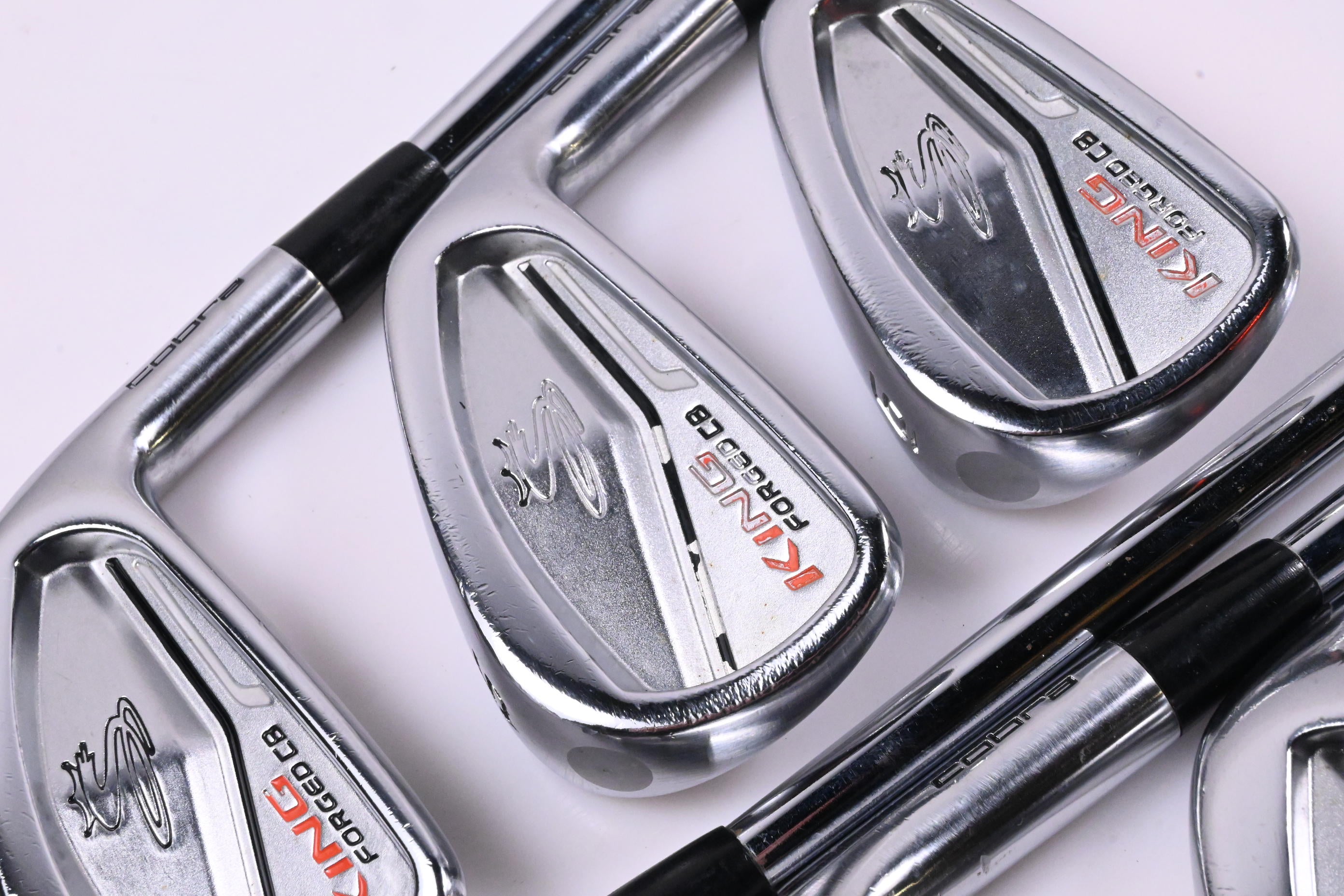 Cobra King Forged CB Silver Irons / 4-PW / Stiff Flex Project X LZ 120 Shafts
