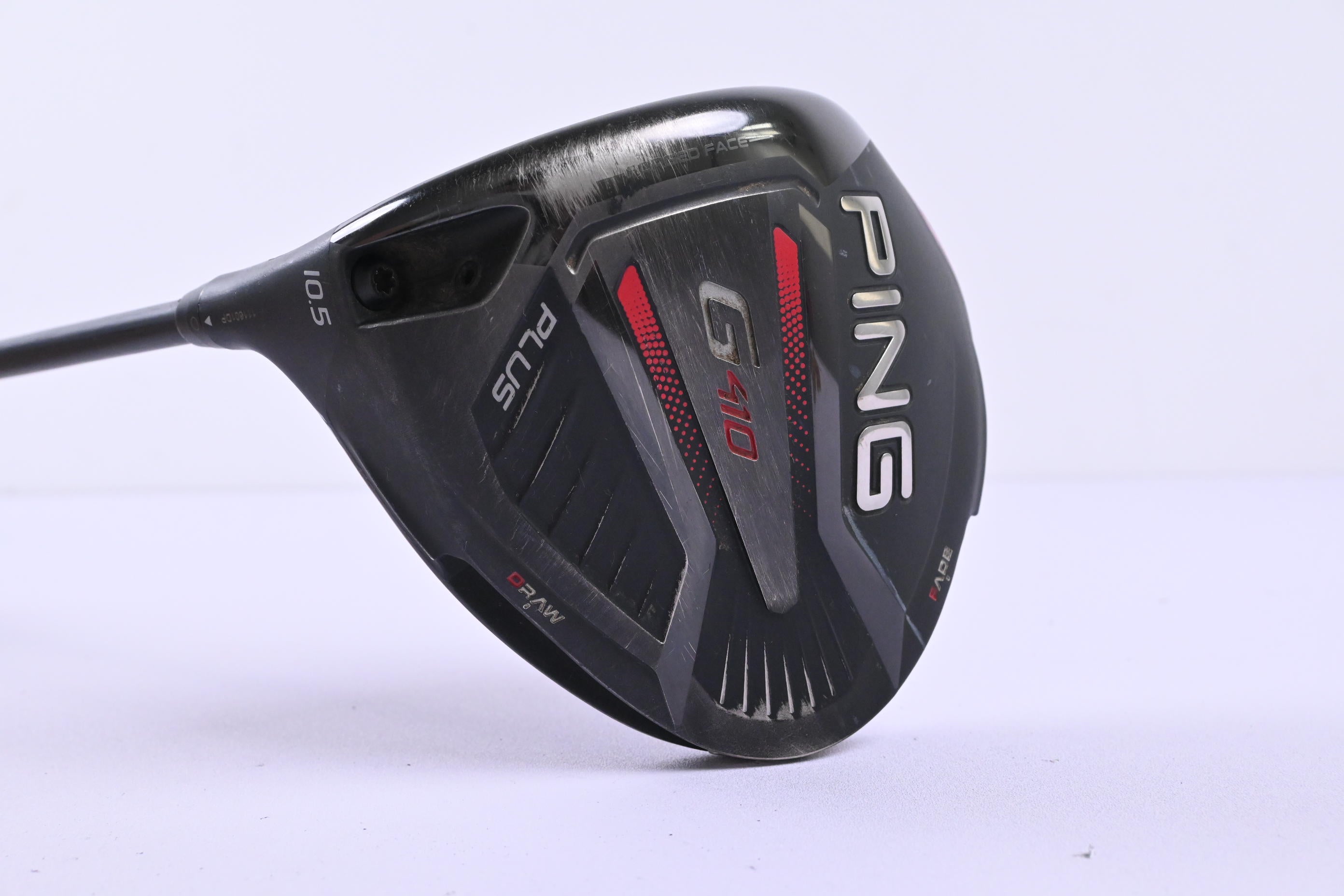 Left Hand Ping G410 Plus Driver / 10.5 Degree / X-Flex Ping Alta CB Red 55 Shaft