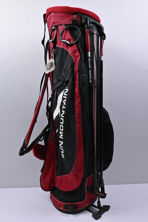 Sun Mountain Three 5 Stand Bag / 6-Way Divider / Red & Black