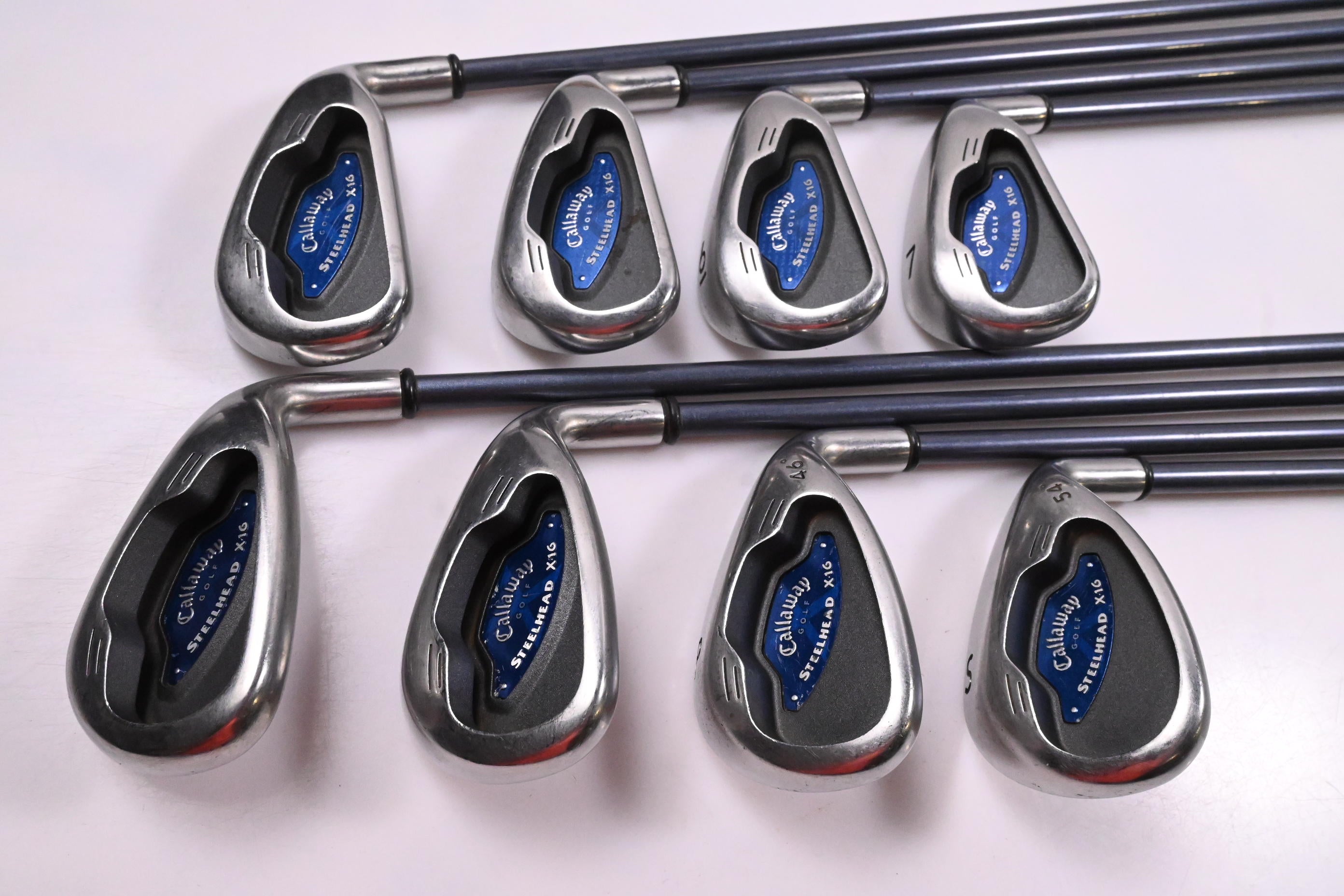 Callaway X-16 Irons / 4-PW+SW / Regular Flex Callaway System CW75 Shafts