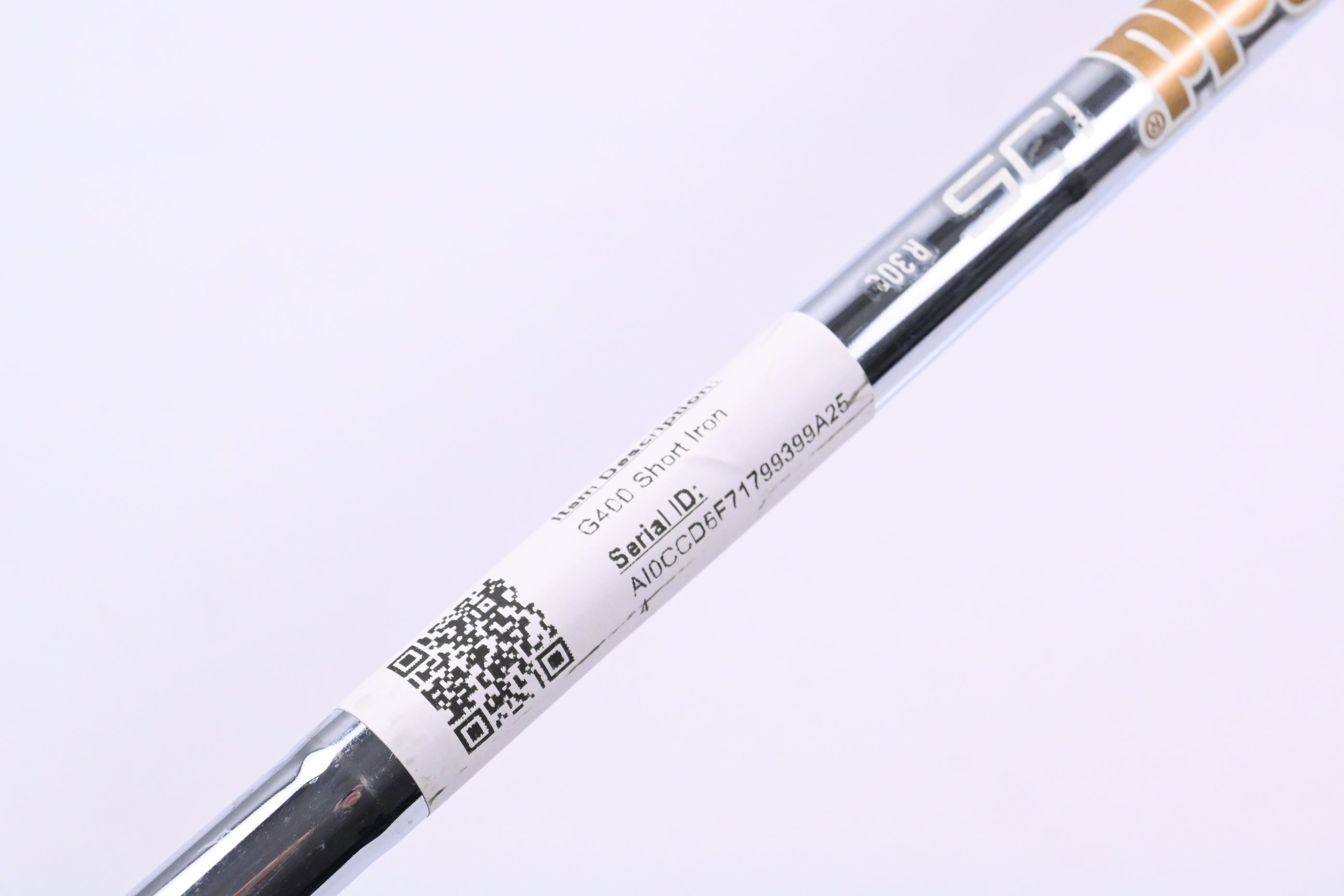Ping G400 #9 Iron / 39.5 Degree / Black Dot / Regular Flex Dynamic Gold 105 R300