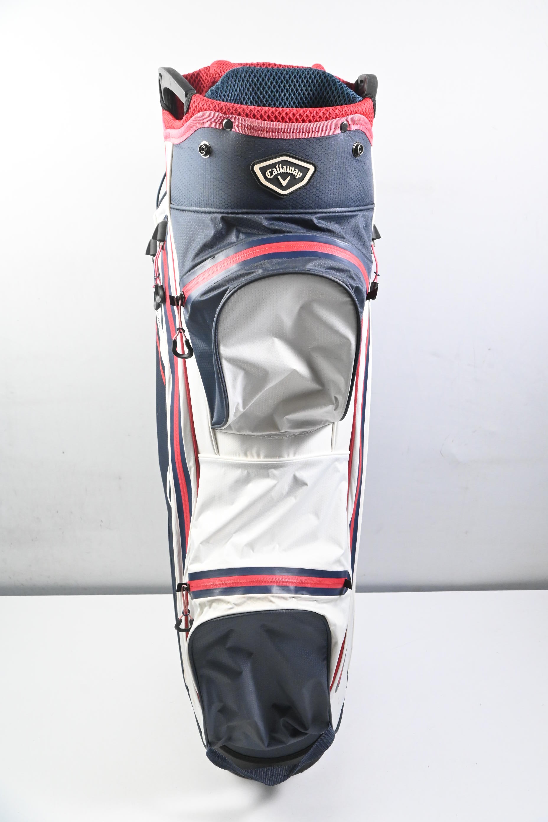 Callaway Chev 14 Dry Cart Bag / 14-Way Divider / Navy, White & Red