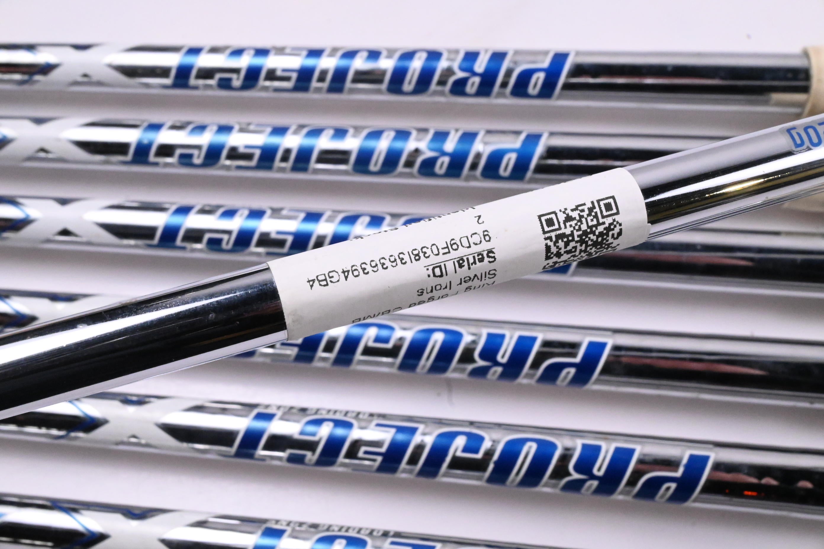 Cobra King Forged CB Silver Irons / 4-PW / Stiff Flex Project X LZ 120 Shafts