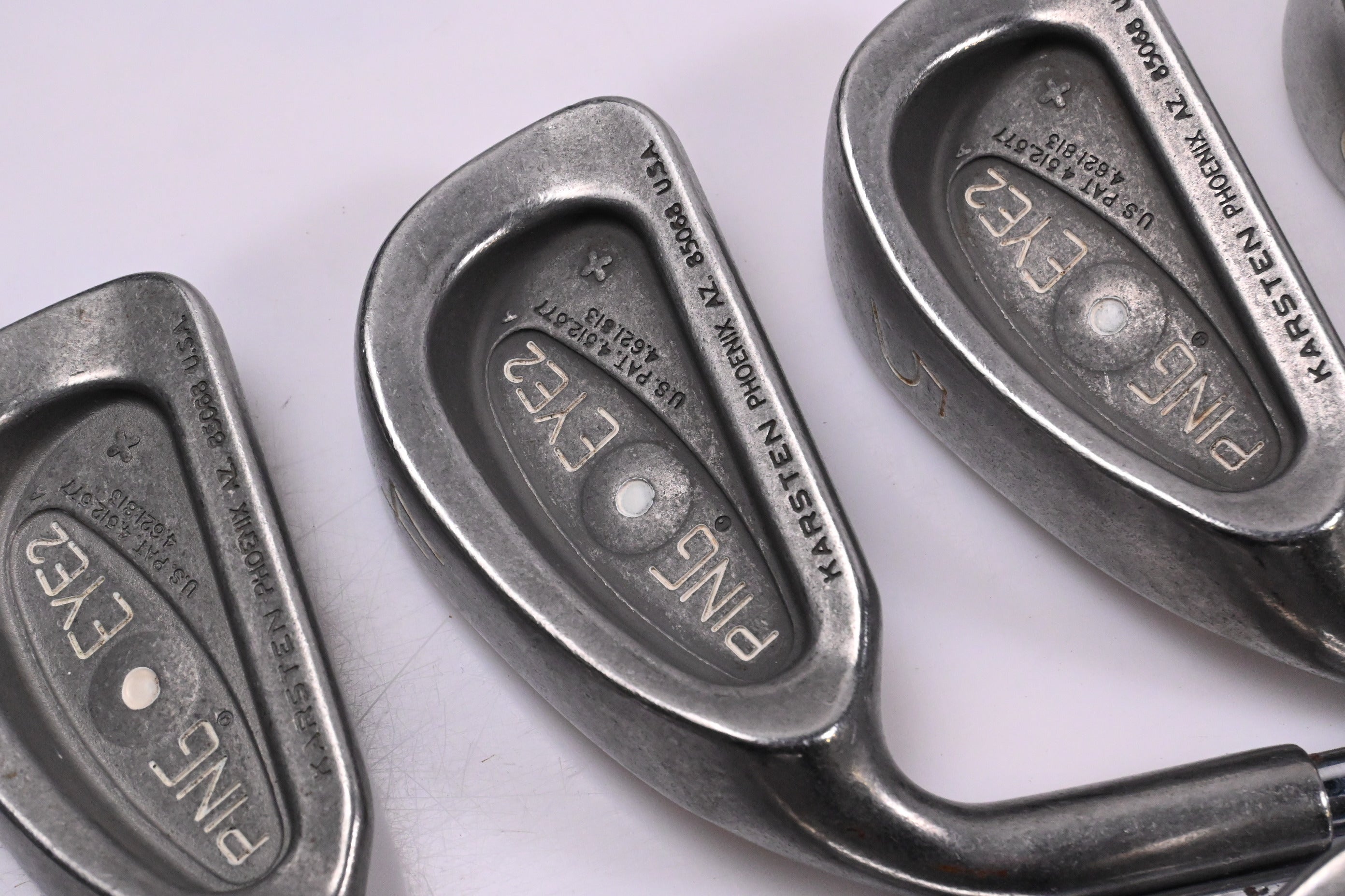 Left Hand Ping Eye 2+ Irons / 3-PW+SW / White Dot / Stiff Flex Ping JZ Shafts