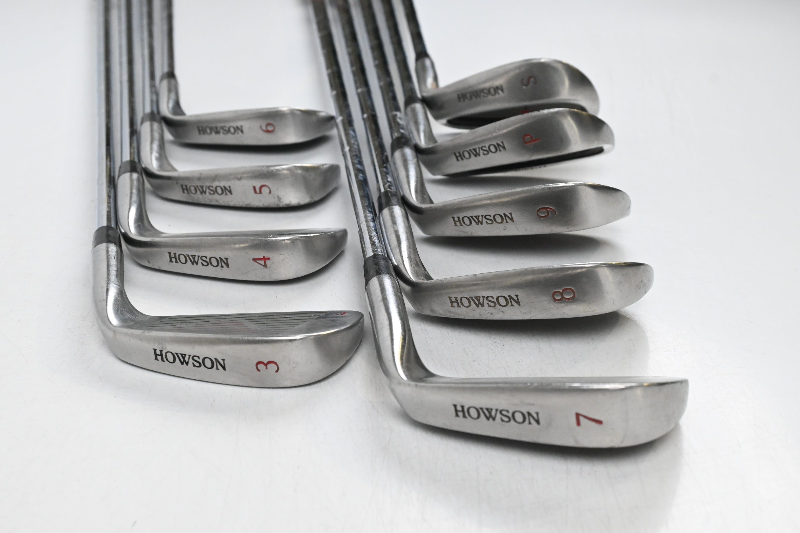 Left Hand Howson Derby 2 Irons / 3-PW+SW / Stiff Flex Derby 2 Steel Shafts