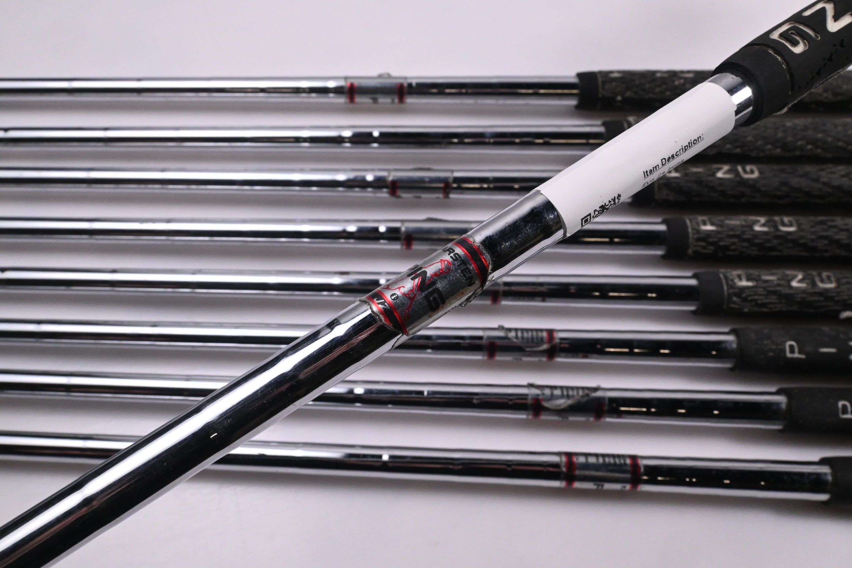 Left Hand Ping Eye 2+ Irons / 3-PW+SW / White Dot / Stiff Flex Ping JZ Shafts
