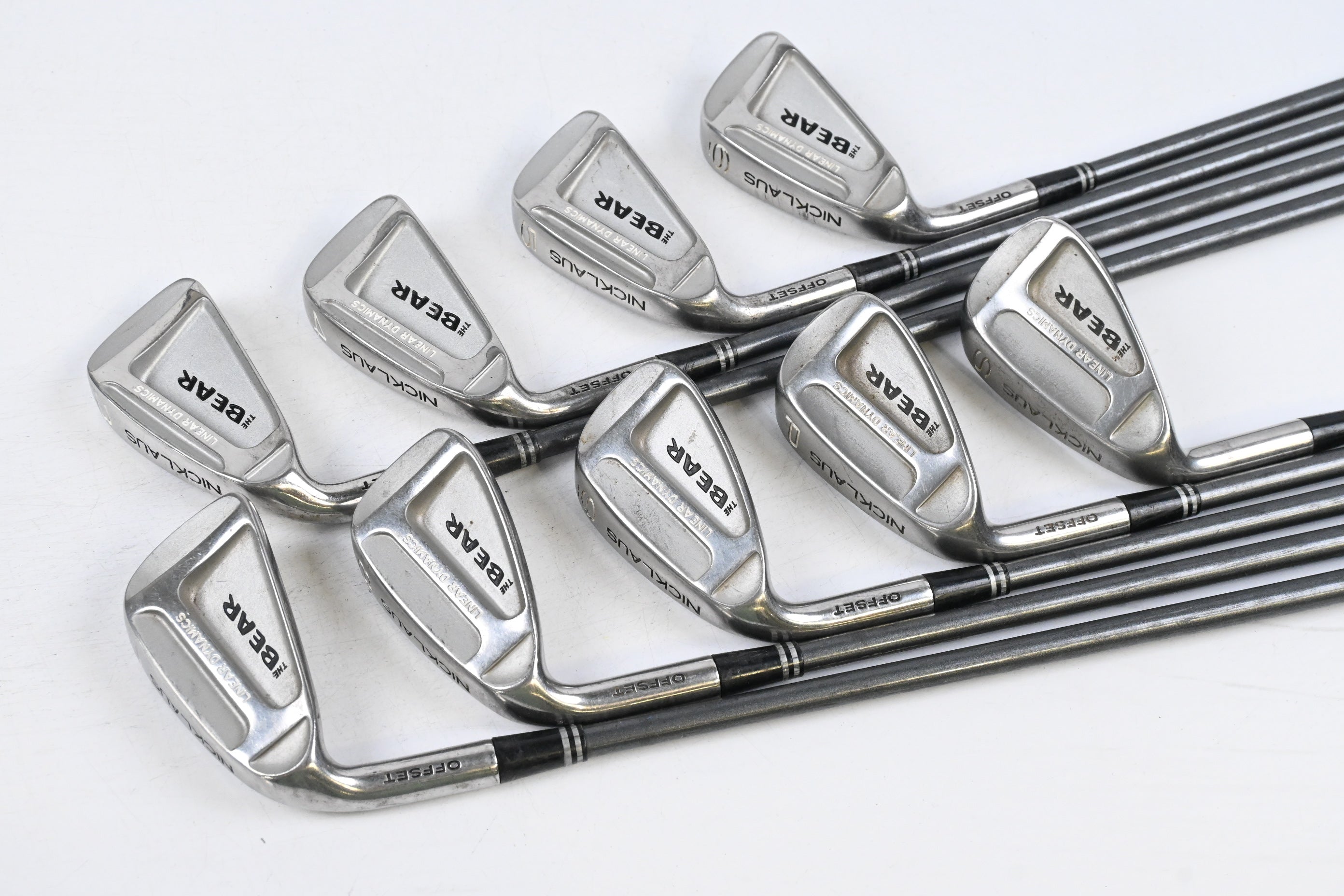 Left Hand Nicklaus The Bear Irons / 3-PW+SW / Regular Flex Drive Shaft Shafts