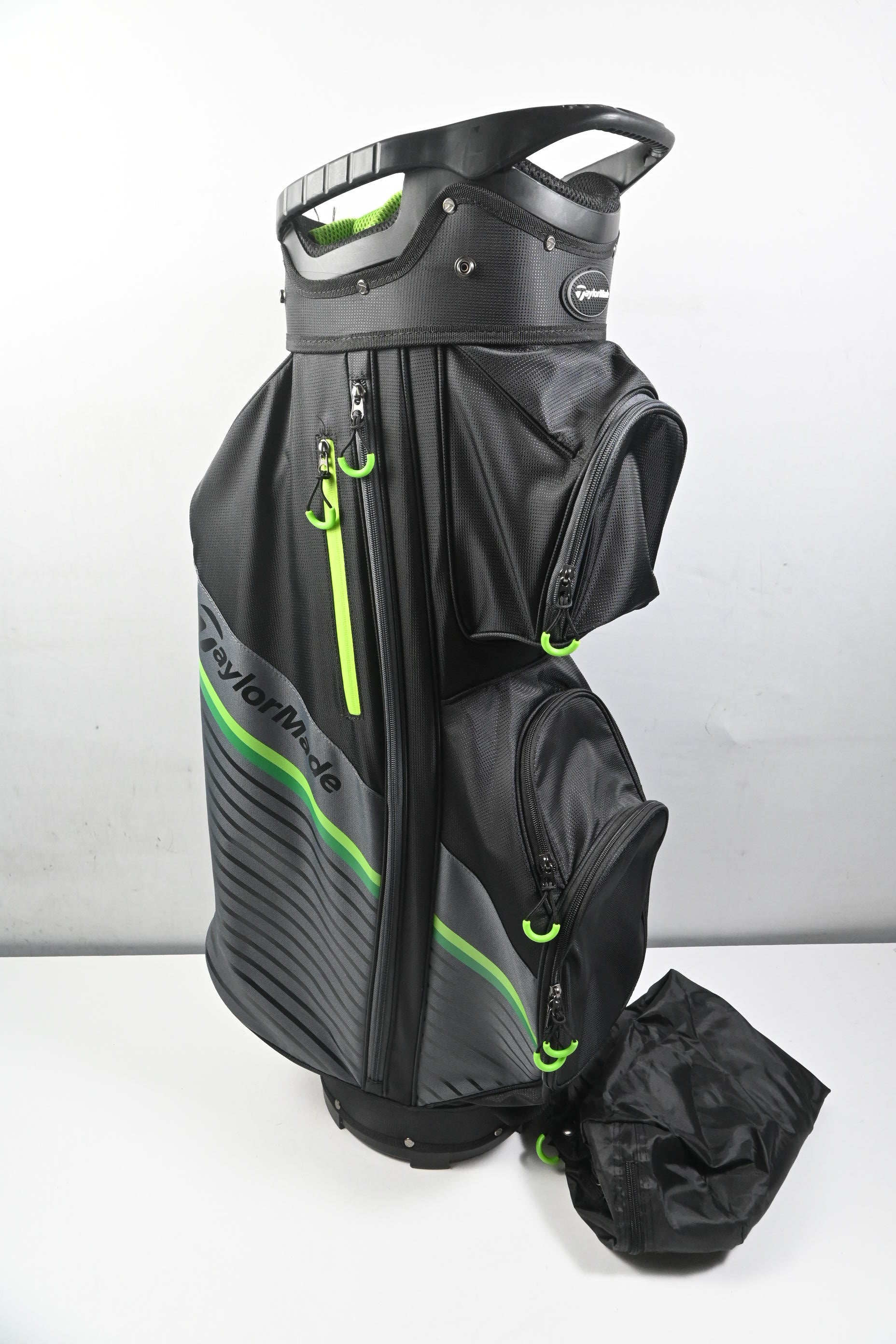 Taylormade Cart Bag / 14-Way Divider / Black, Grey & Green