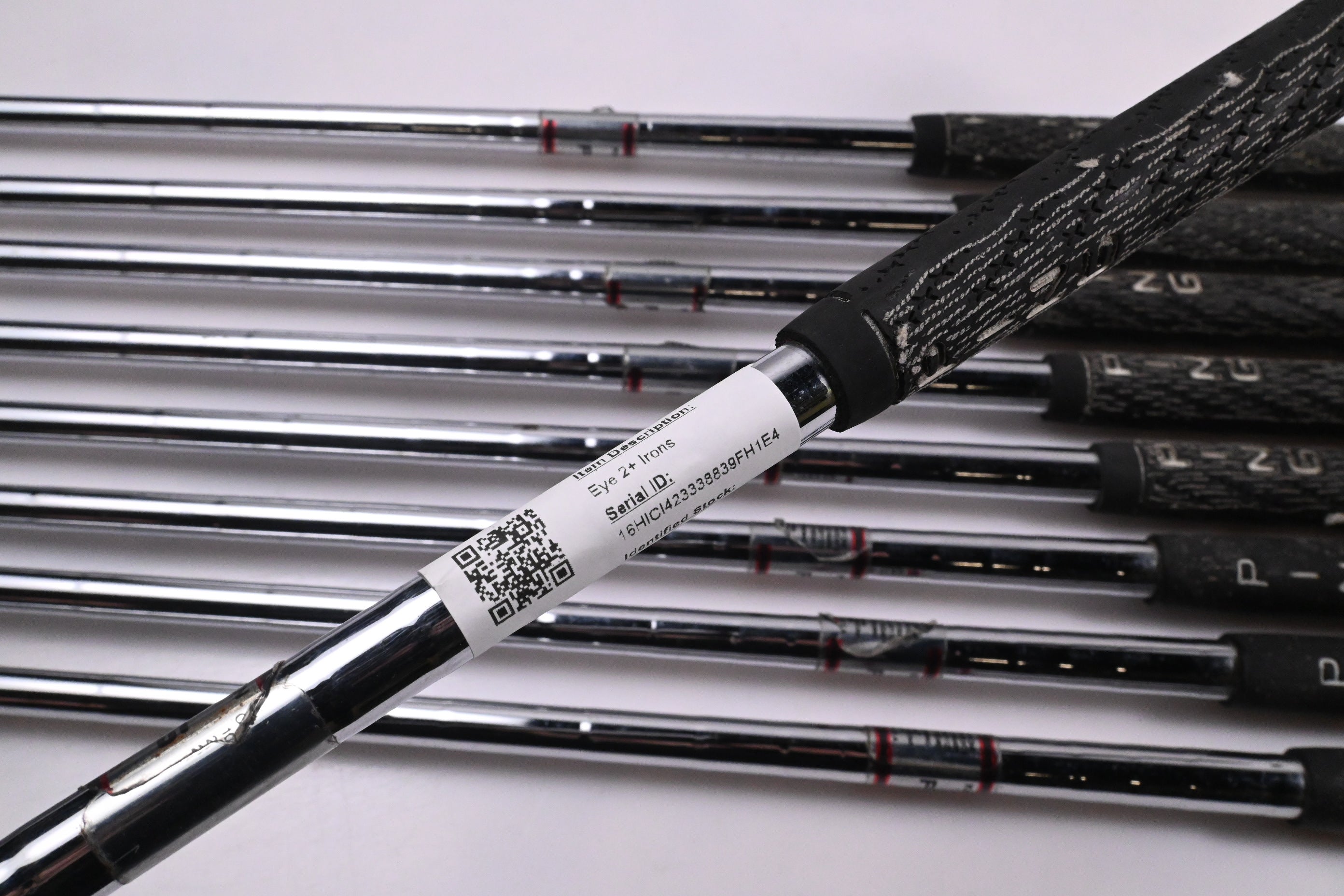 Left Hand Ping Eye 2+ Irons / 3-PW+SW / White Dot / Stiff Flex Ping JZ Shafts