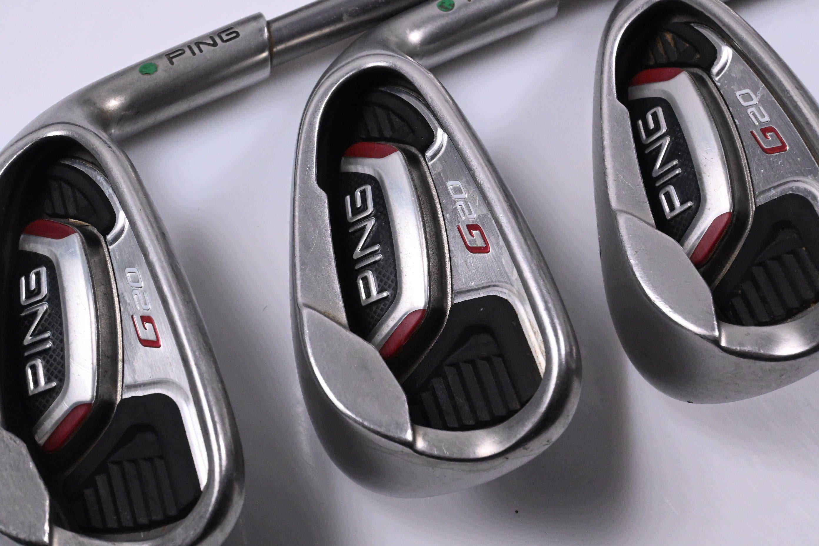 Ping G20 Irons / 7-PW+SW / Green Dot / Regular Flex Ping TFC 169 I Shafts