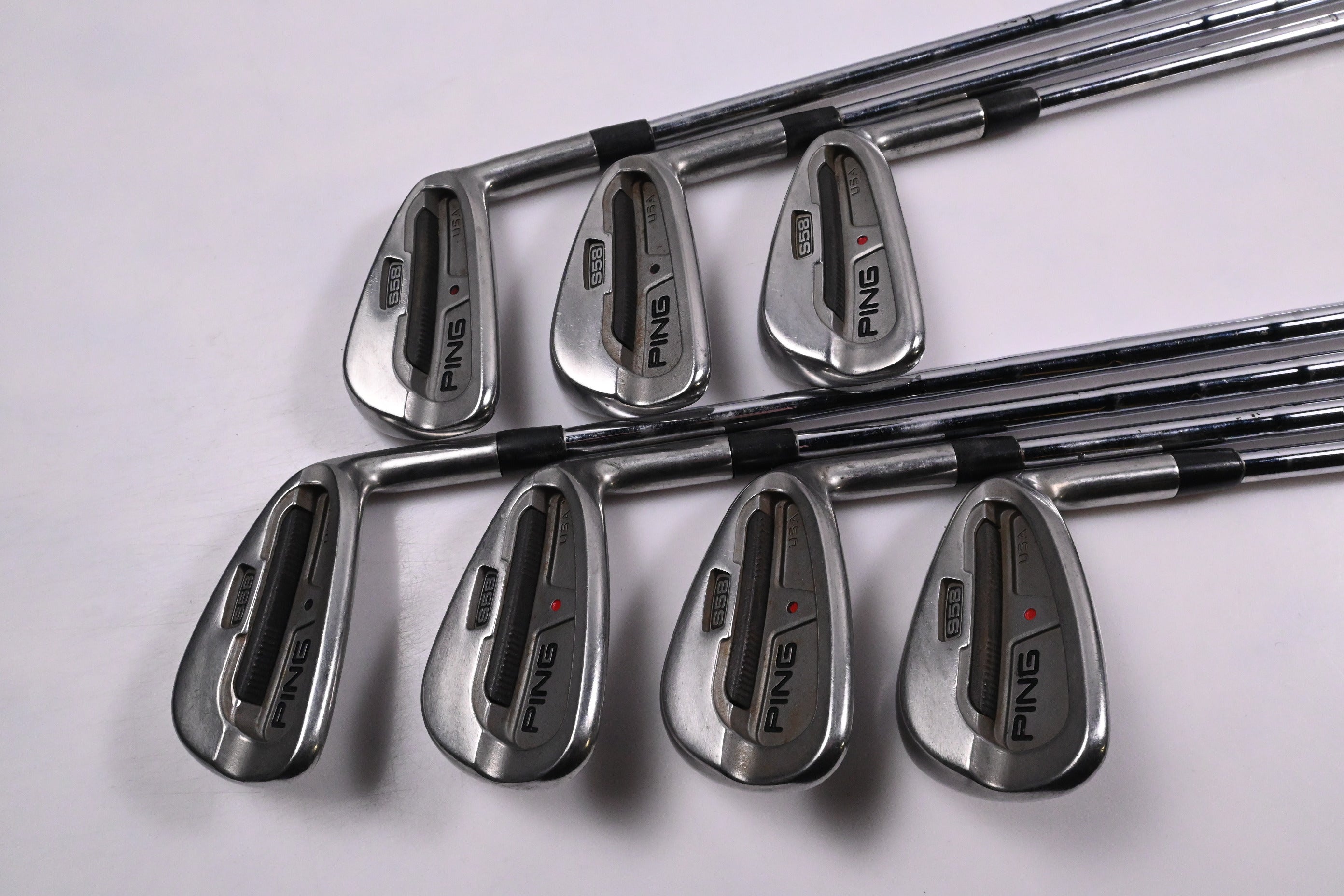 Ping S58 Irons / 4-PW / Red Dot / Stiff Flex Steel Shafts