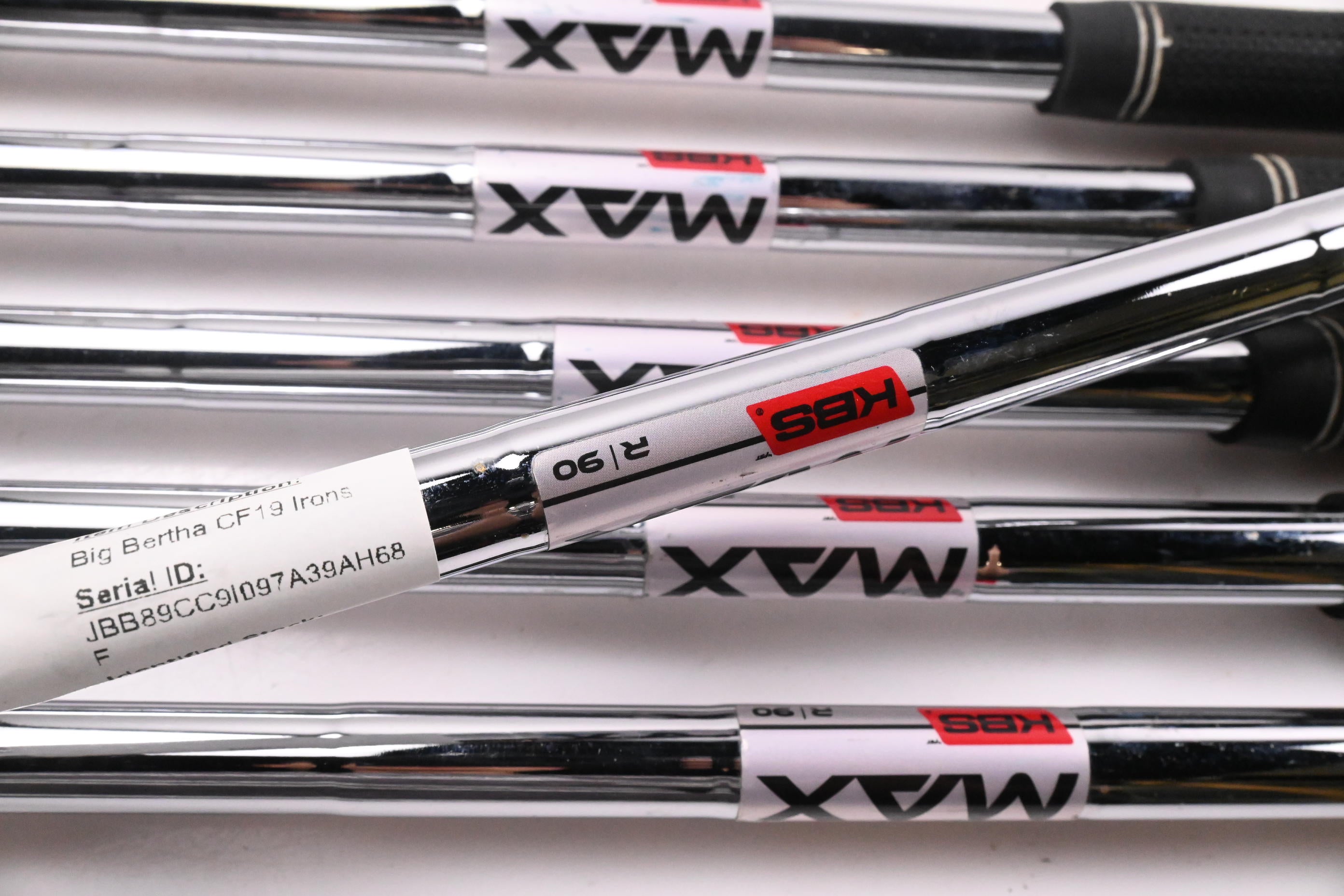 Callaway Big Bertha CF19 Irons / 6-PW+SW / Regular Flex KBS MAX 90 Shafts