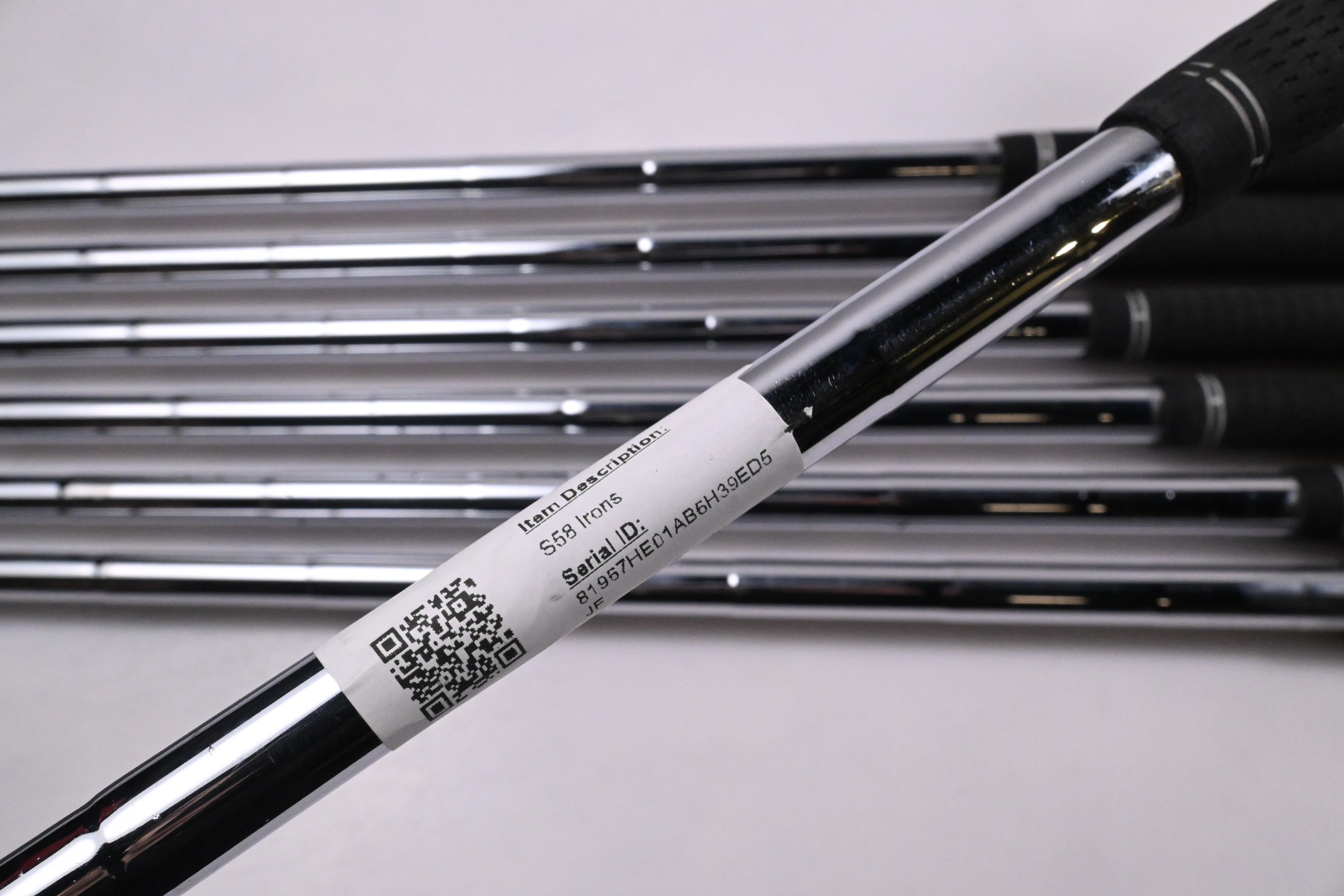 Ping S58 Irons / 4-PW / Red Dot / Stiff Flex Steel Shafts