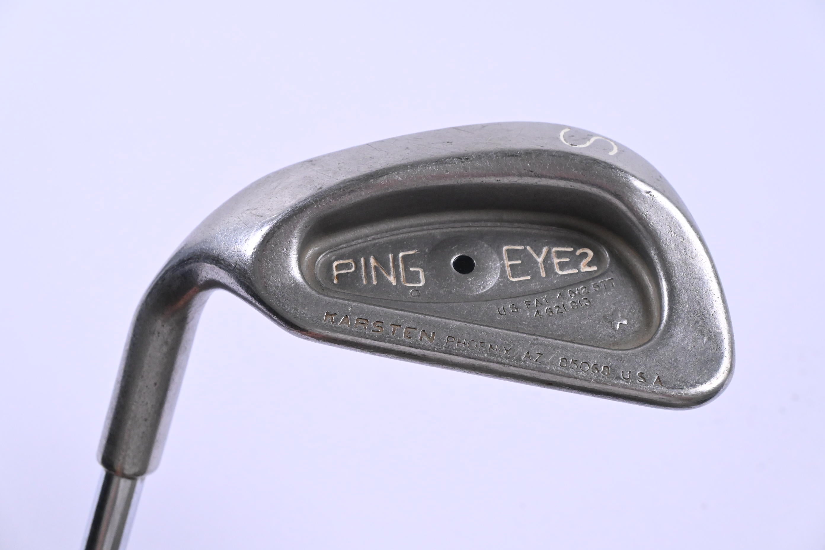 Left Hand Ping Eye 2 BeCu Sand Wedge / 57.5 Degree / Black Dot / Wedge Flex