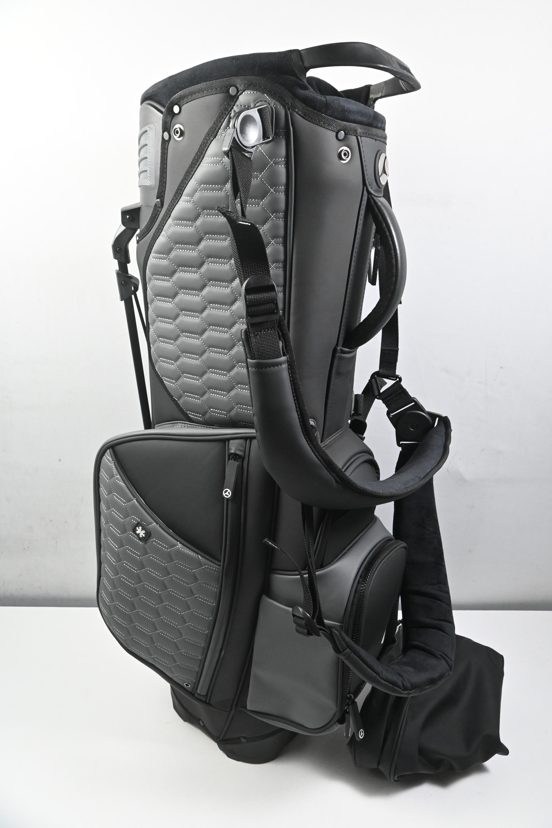 Motocaddy Elite Flex Stand Bag / 14-Way Divider / Black, Grey