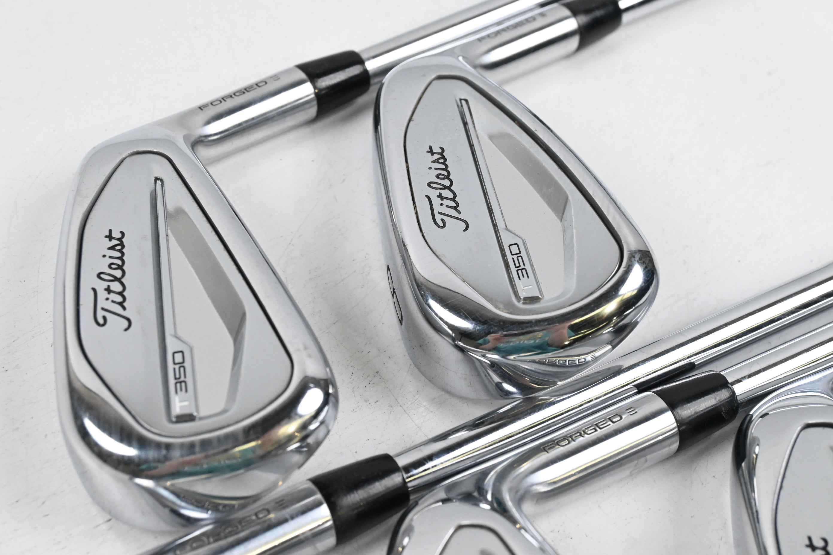 Titleist T350 Irons / 7-PW+GW / Stiff KBS Tour Shafts