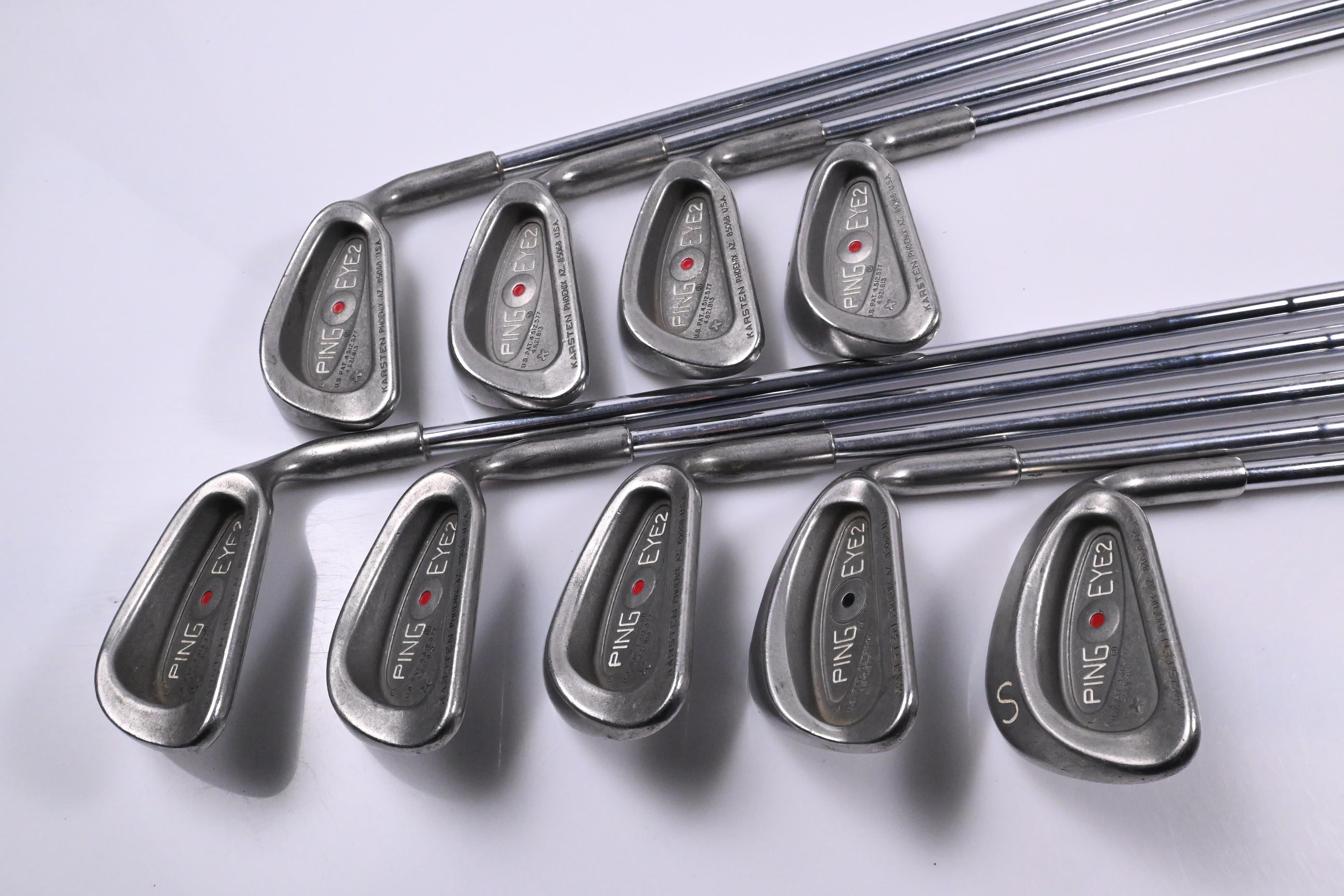 Ping Eye 2+ Irons / 3-PW+SW / Red Dot / Stiff Flex Ping Karsten JZ Red Shafts