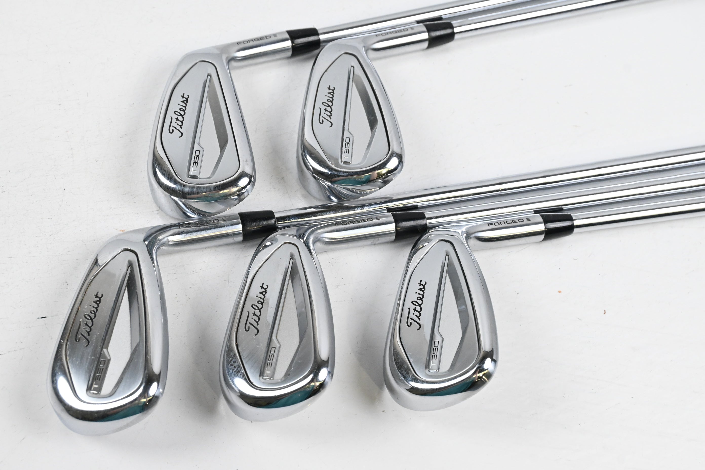 Titleist T350 Irons / 7-PW+GW / Stiff KBS Tour Shafts
