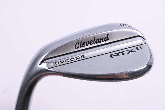 Left Hand Cleveland RTX 6 Zipcore Lob Wedge / 60 Degree / Wedge Flex DG Spinner