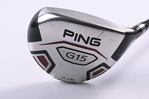 Ping G15 #3 Wood / 15.5 Degree / Stiff Flex Aldila Serrano 75 Shaft