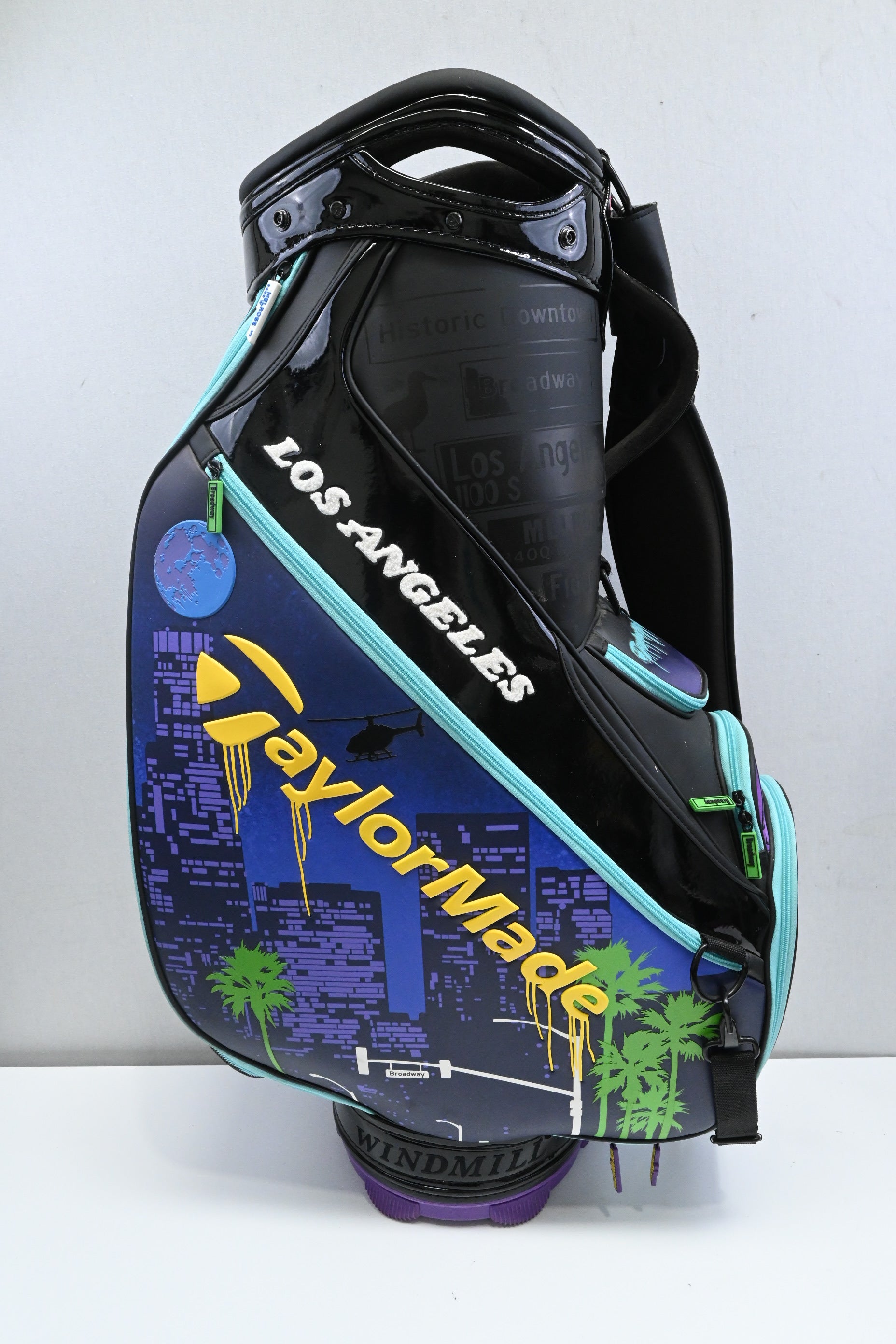 Taylormade US Open 2023 LAX Tour Bag / 6-Way Divider / Black, Blue, Pink