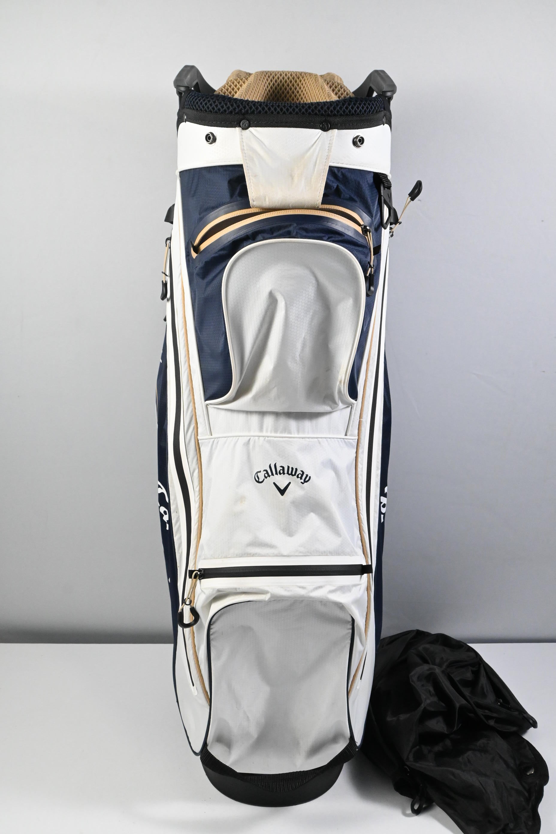 Callaway Chev 14 Dry Cart Bag / 14-Way Divider / White, Navy & GOld