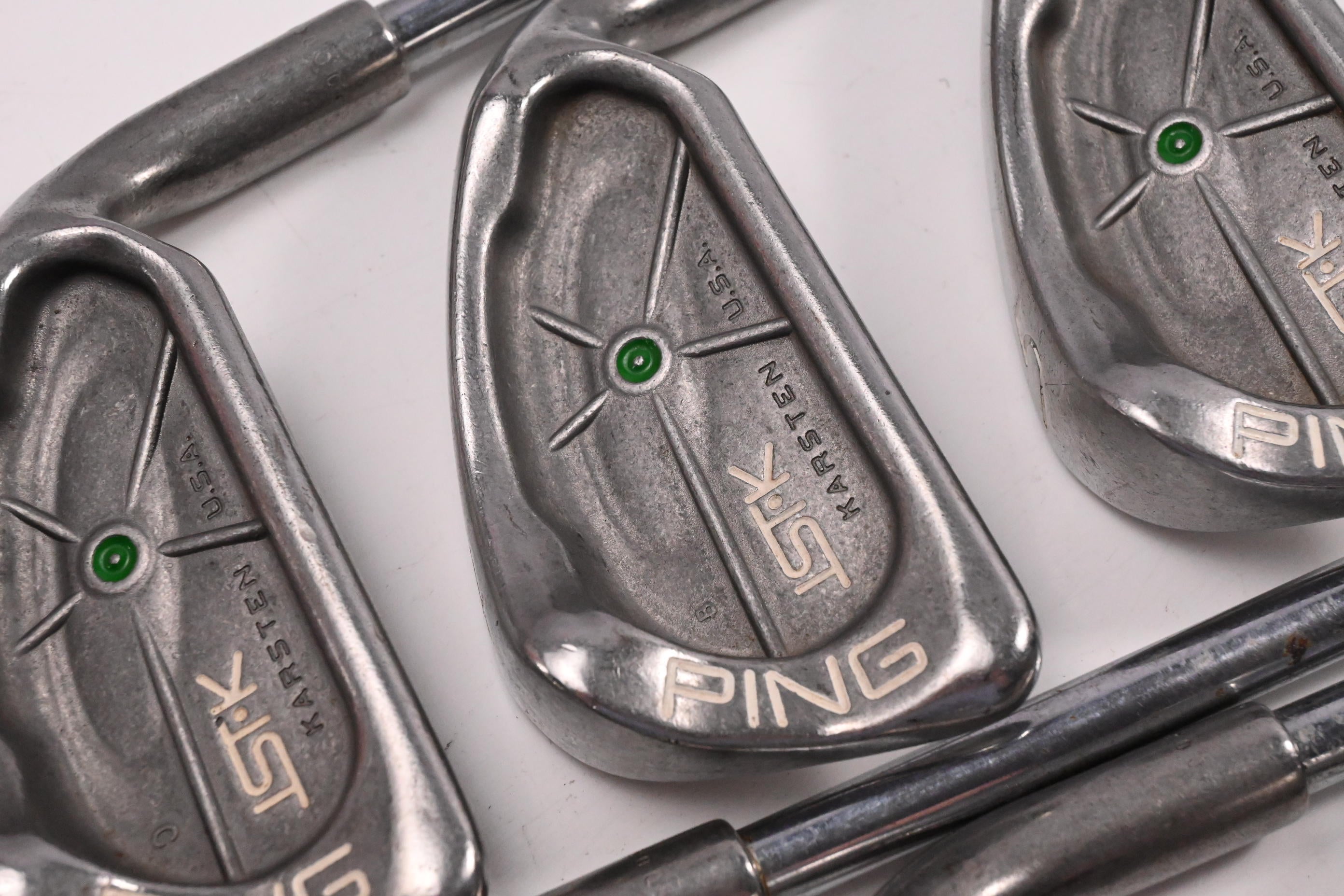 Ping ISI-K Irons / 3-9i / Green Dot / Stiff Flex Ping Karsten JZ Red Shafts